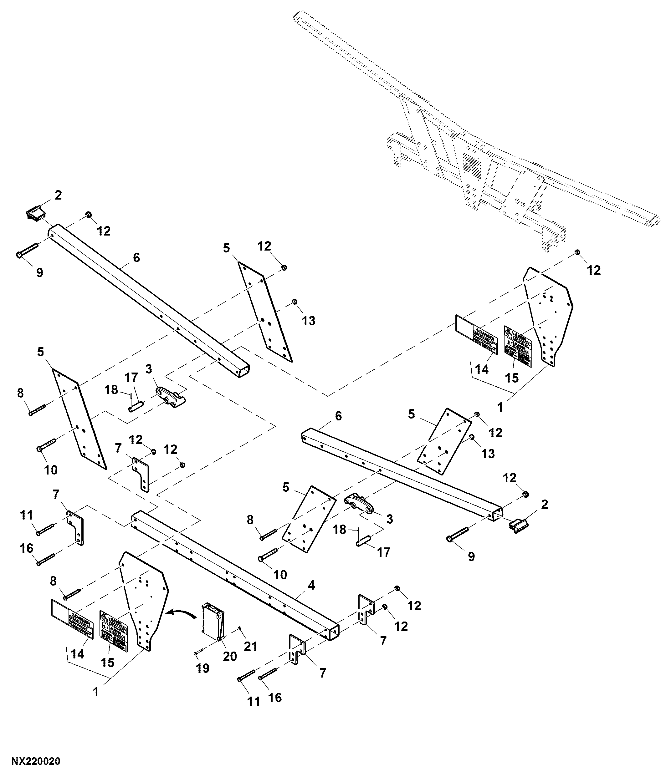 Front Wing Stop and AccuDepth™ Controller, 21 and 23 Row Only