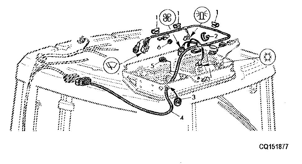 WIRING HARNESS, HEATING AND AIRCONDITIONING