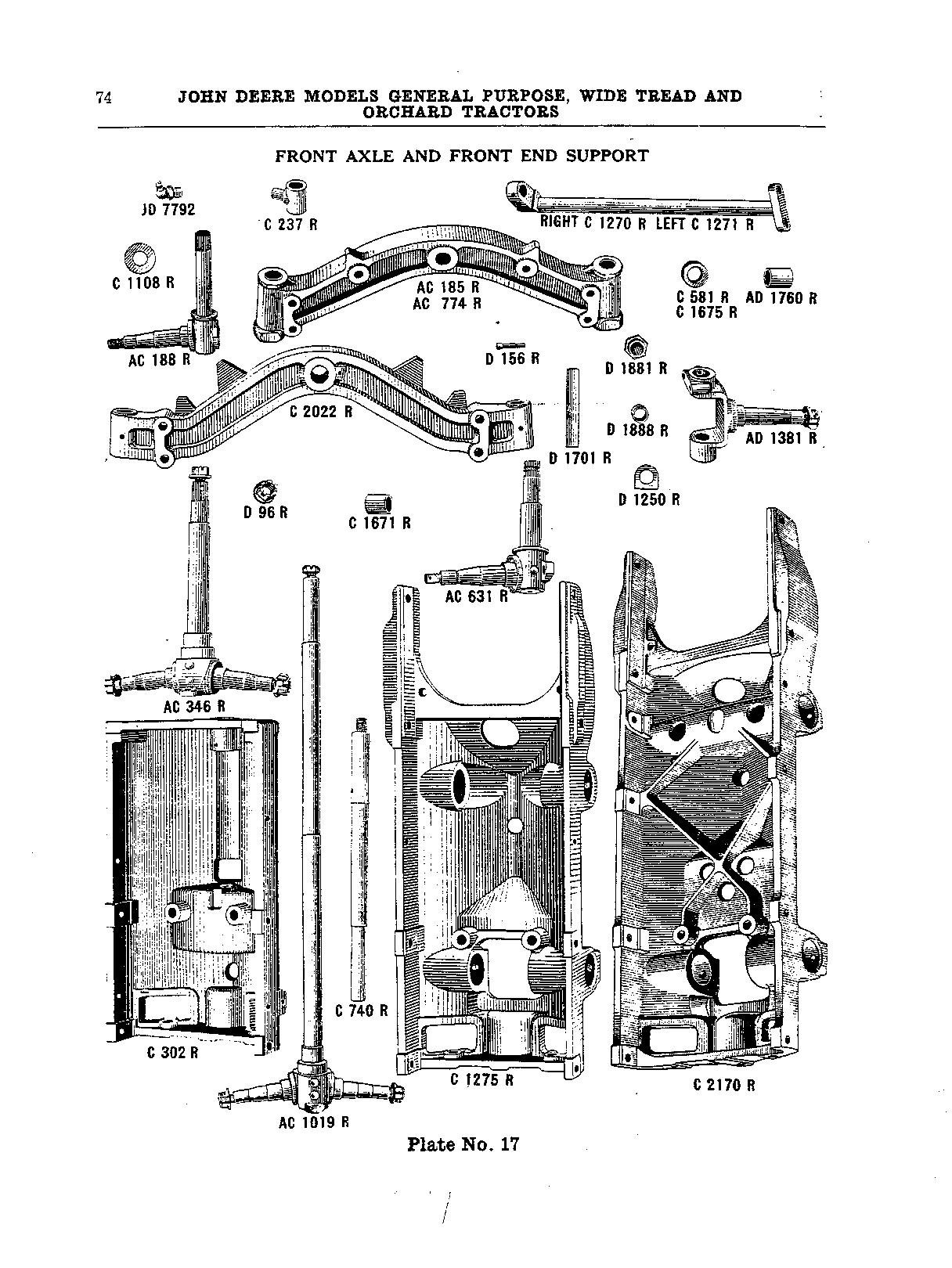 Front Axle and Front End Support