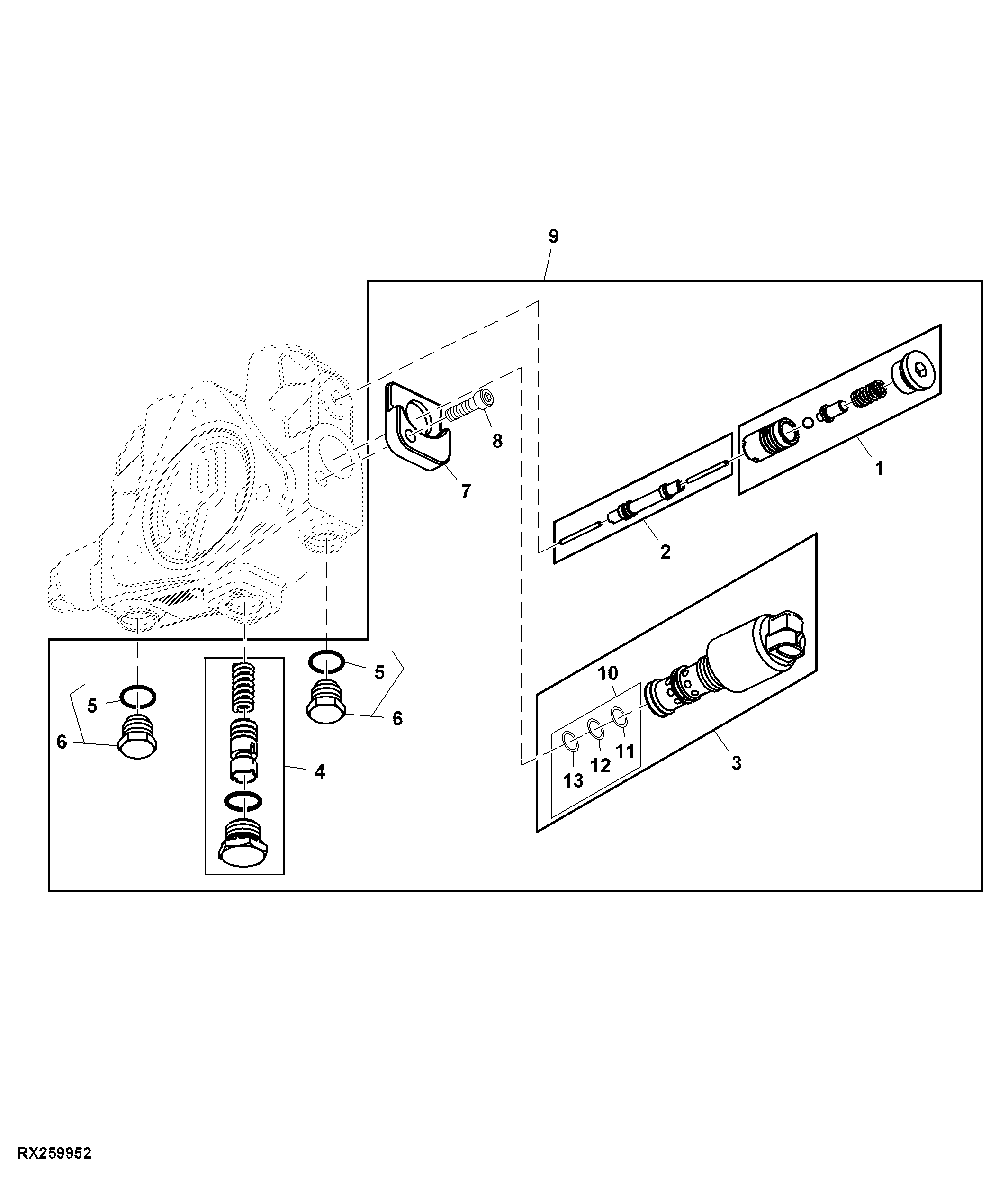 Selective Control Valve (Electro Hydraulic) (Mid Stack) (Auxiliary)