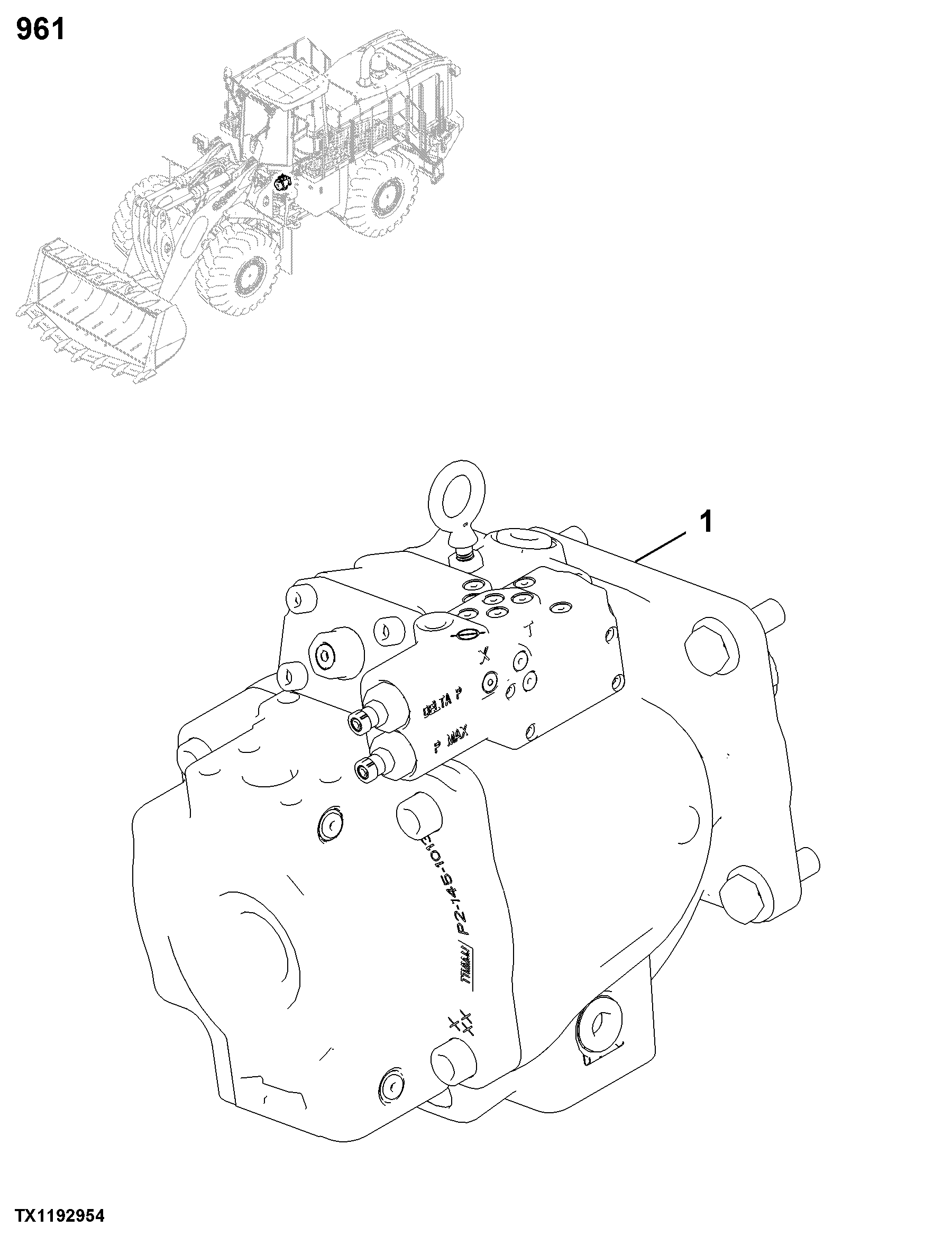 0961 Steering Pump and Drive