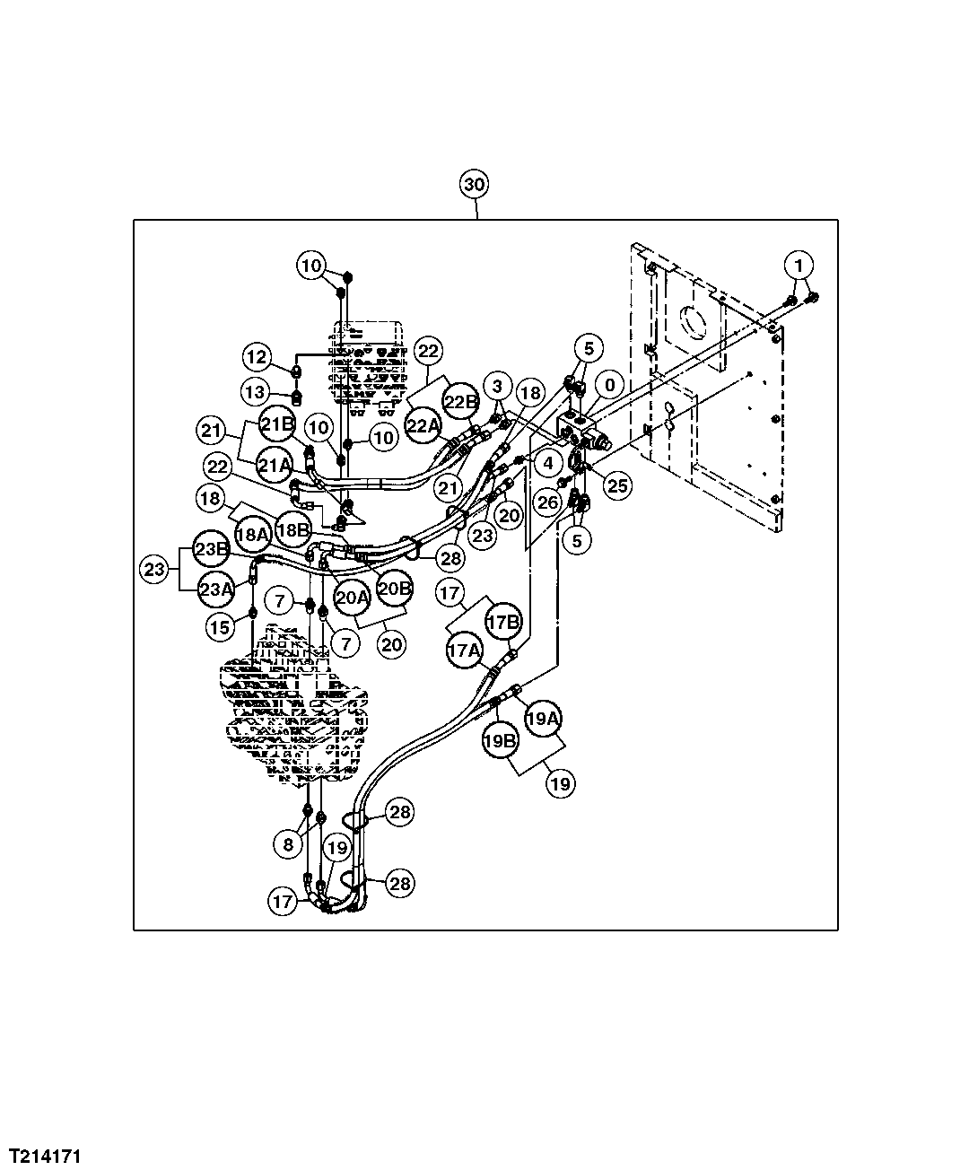 Auxiliary Hydraulic Field Kit, Hammer, Two Piece Boom