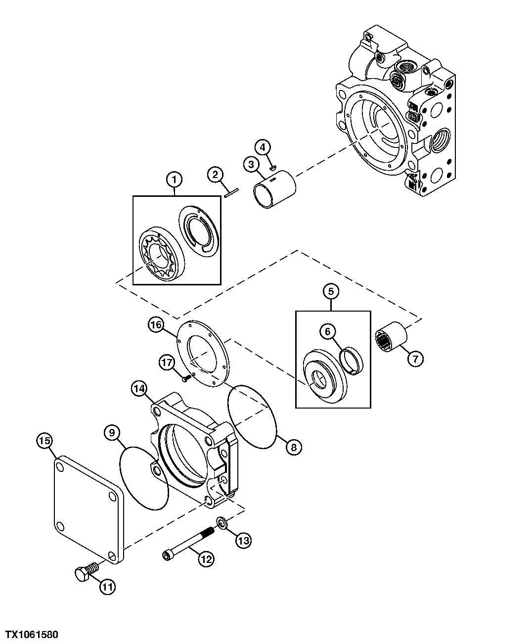 Hydrostatic Pump Charging System and Filtration Manifold (Lefthand)