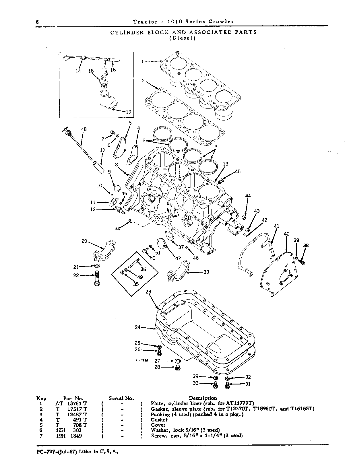 Bearing cap, main