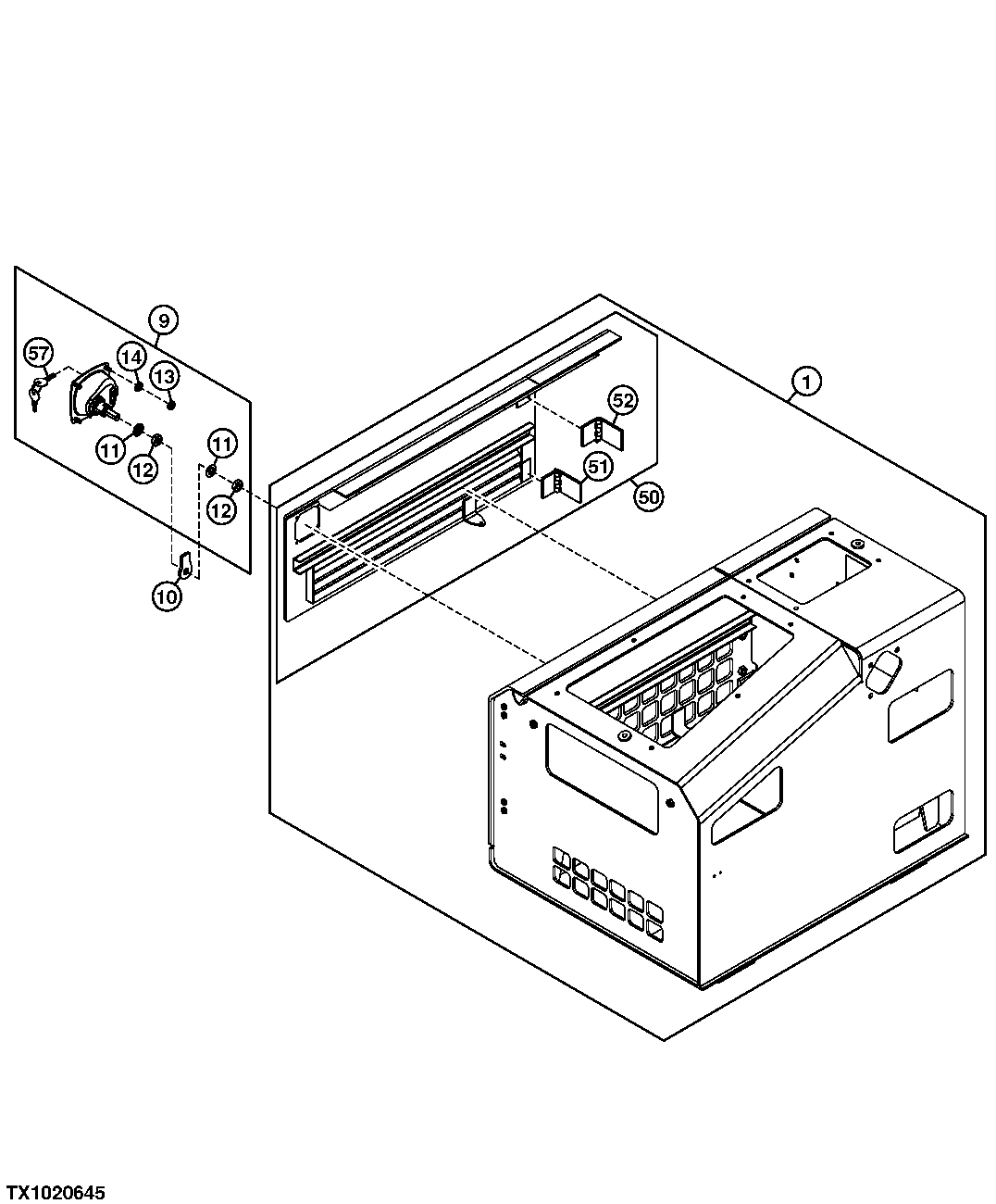 Hydrostatic Oil Cooler Housing (Waste Handler)