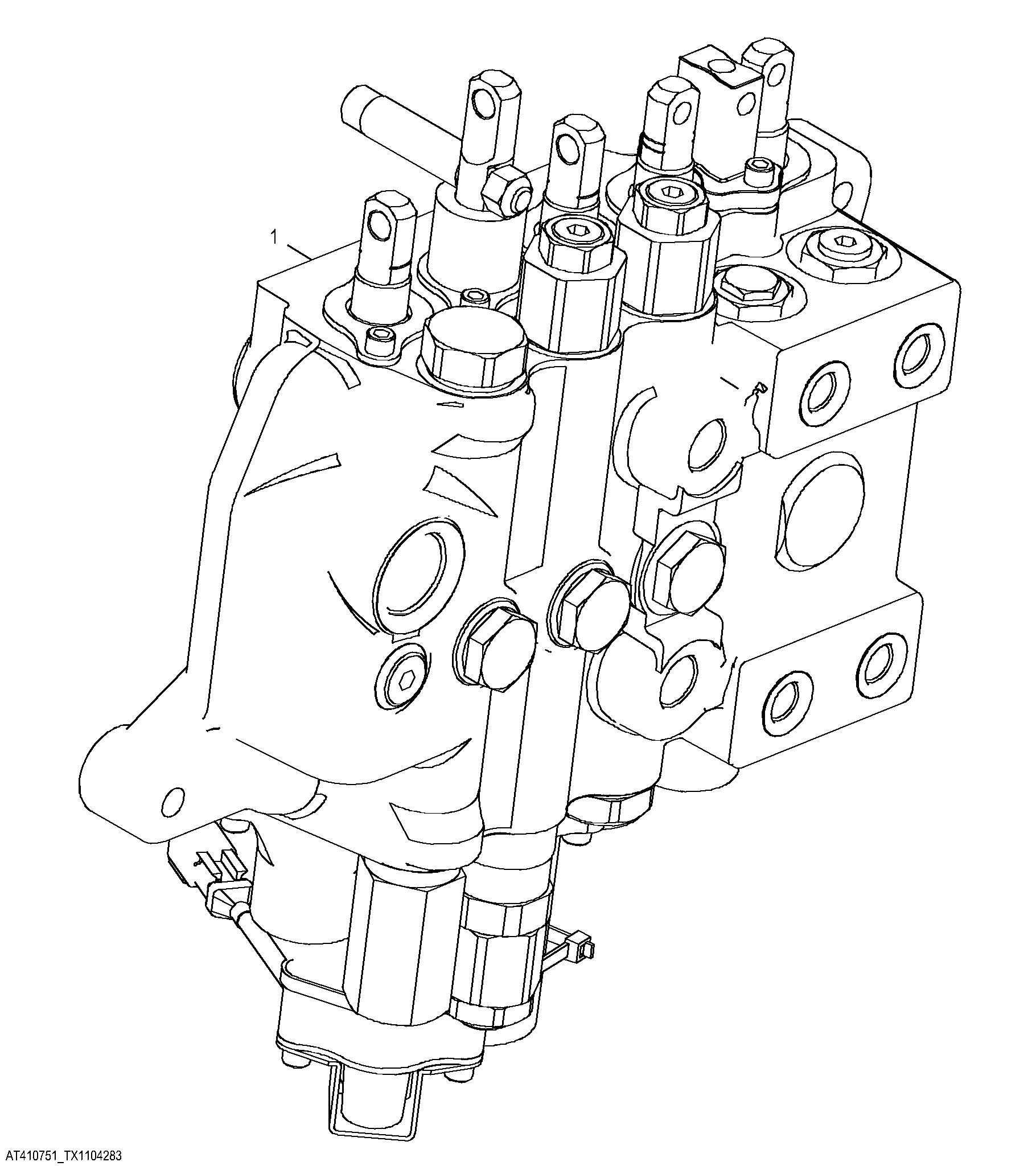 Loader Valve, 5-Function - 2-Lever