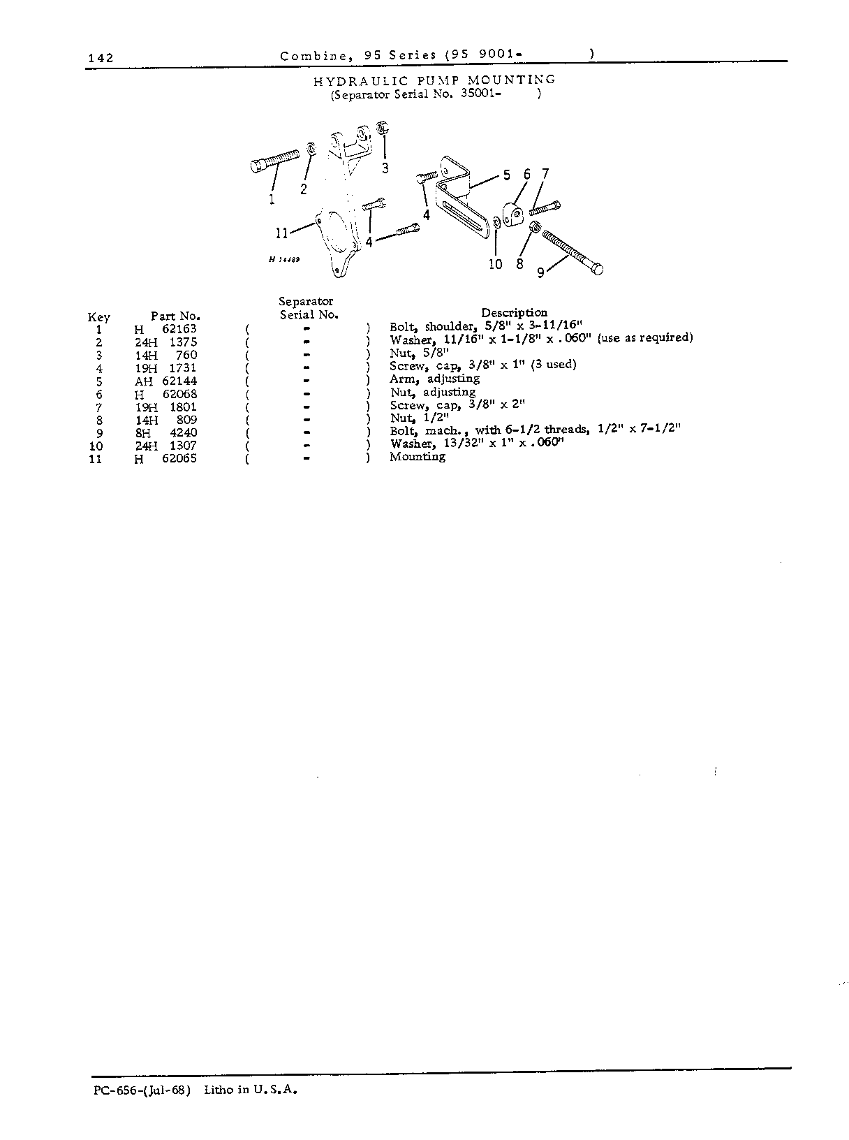 Hydraulic Pump, Reservoir, and Lines (Continued)