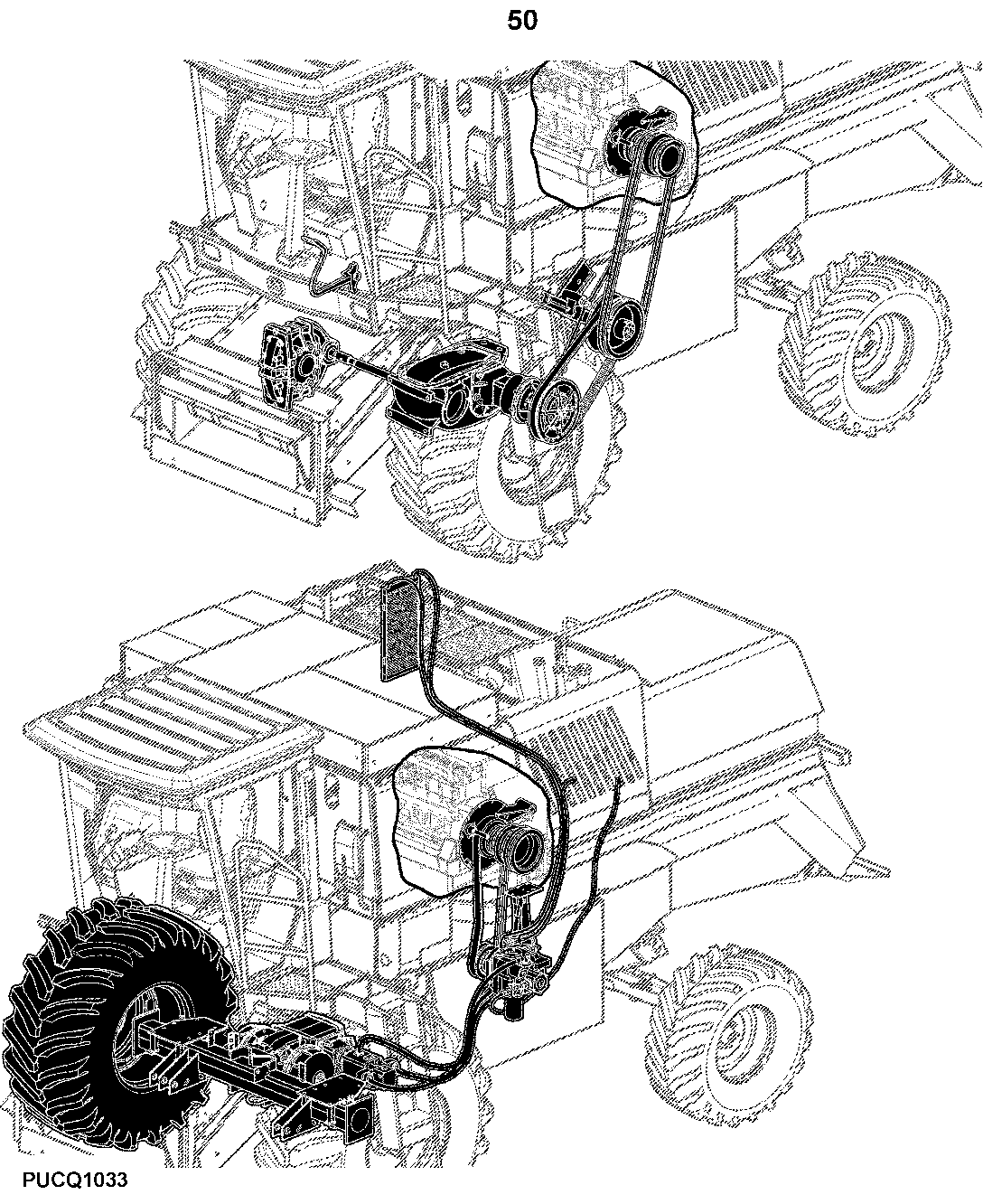 1165,1175 and 1175 Hydro Walker Combine (s.n. 060155-091543)(South American Edition)