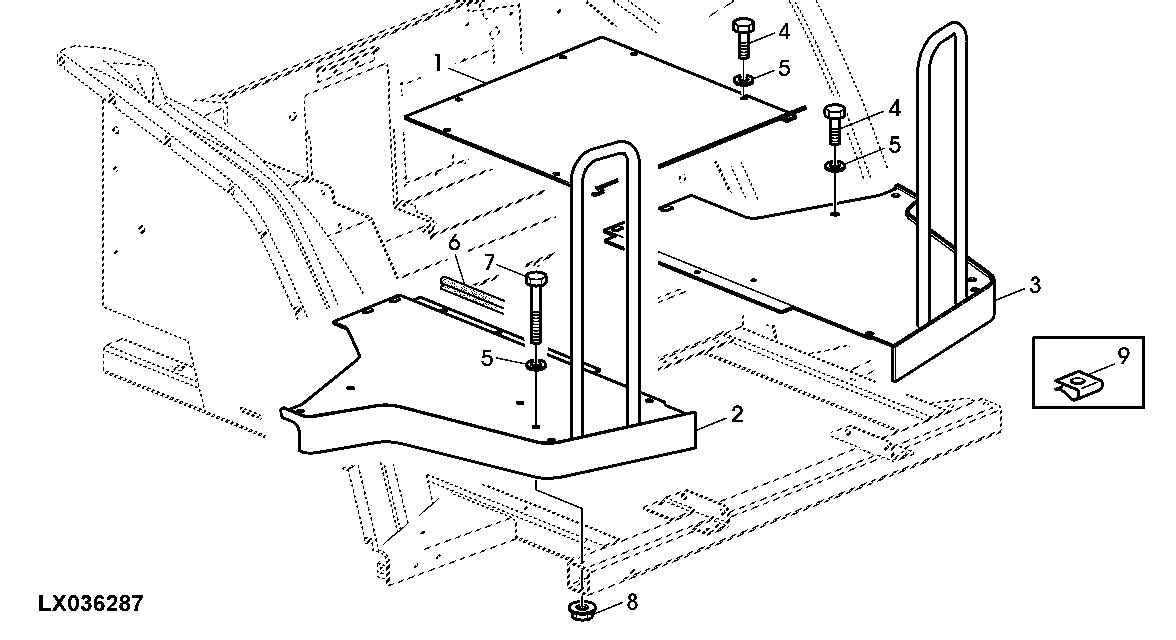 FLOOR PLATES, 2-POST ROLL GARD (STANDARD VERSION)