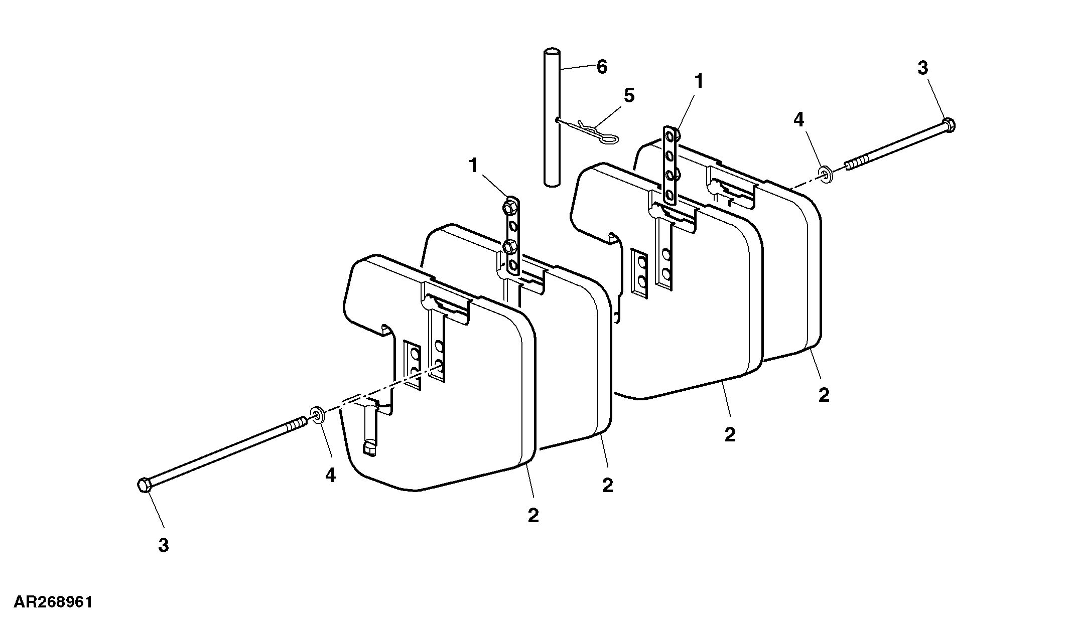 Additional Front Weights, 4 Weights