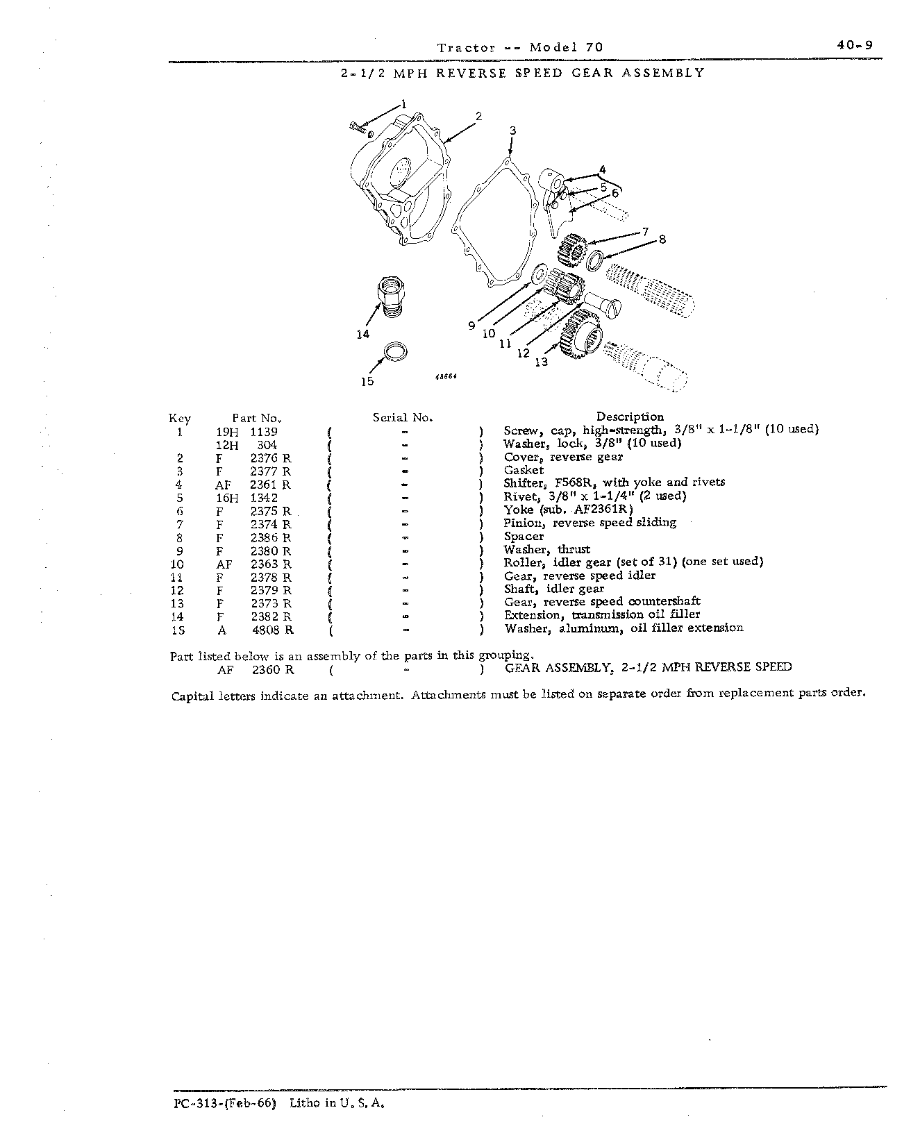 Section 40-Transmission, Differential, Final Drives, Powershaft and Brakes (Continued)