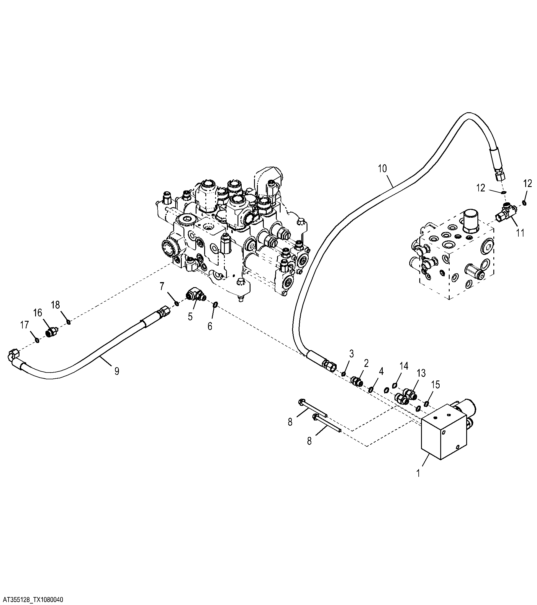 Pin Disconnect Valve Hydraulic Lines (Powerllel™)
