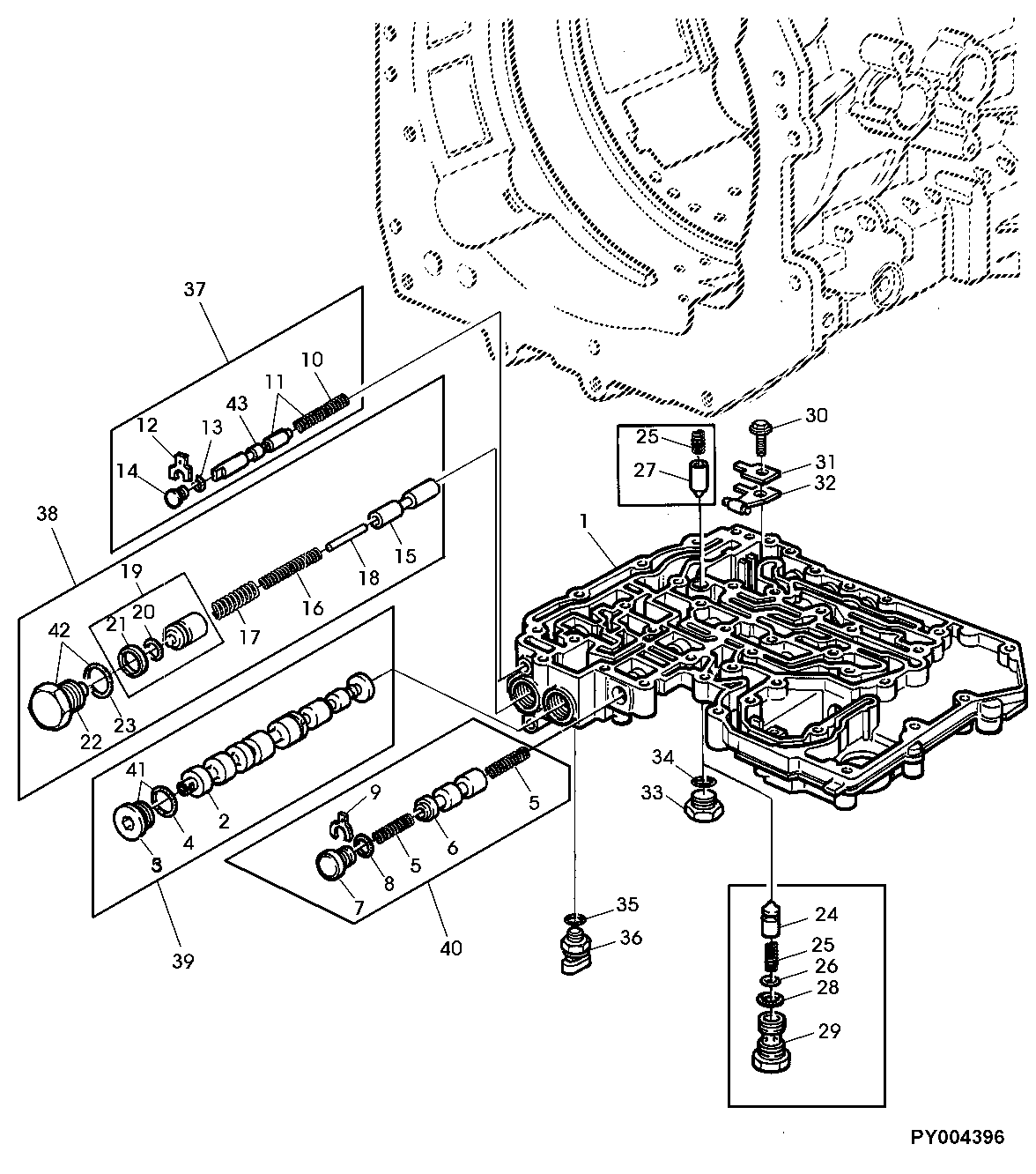 CONTROL VALVE HOUSING (WITH MECHANICAL REVERSER CONTROL)