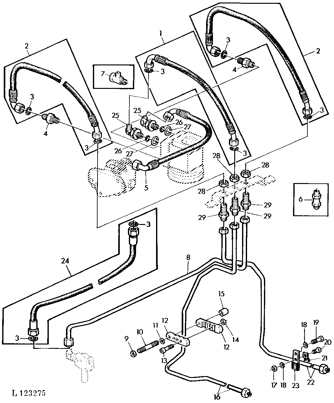 HYDROSTATIC STEERING WITH TWO STEERING CYLINDERS (SG2 CAB)