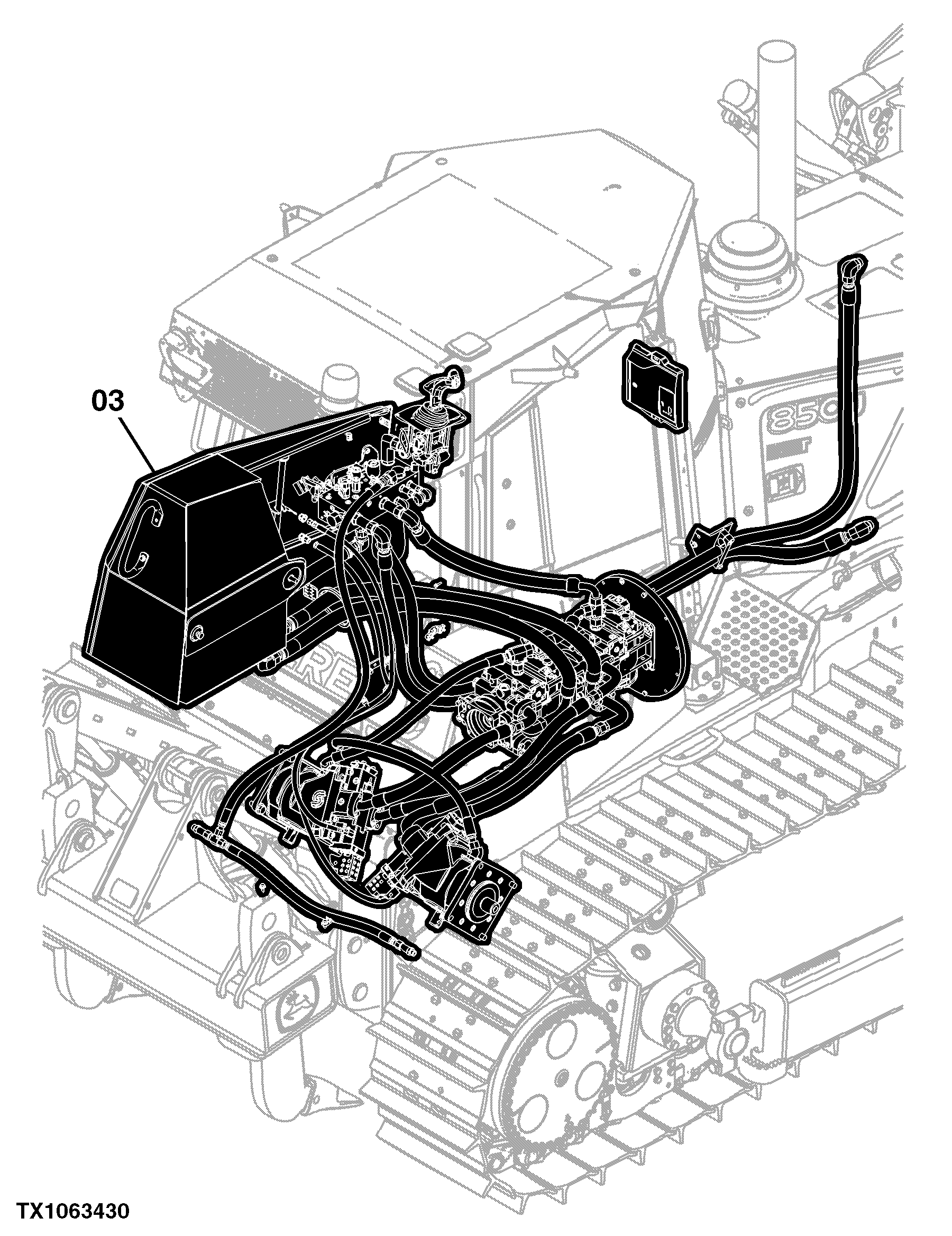 850J Crawler Dozer (PIN: 1T0850JX_ _C216392- ) Engine 6068HT090