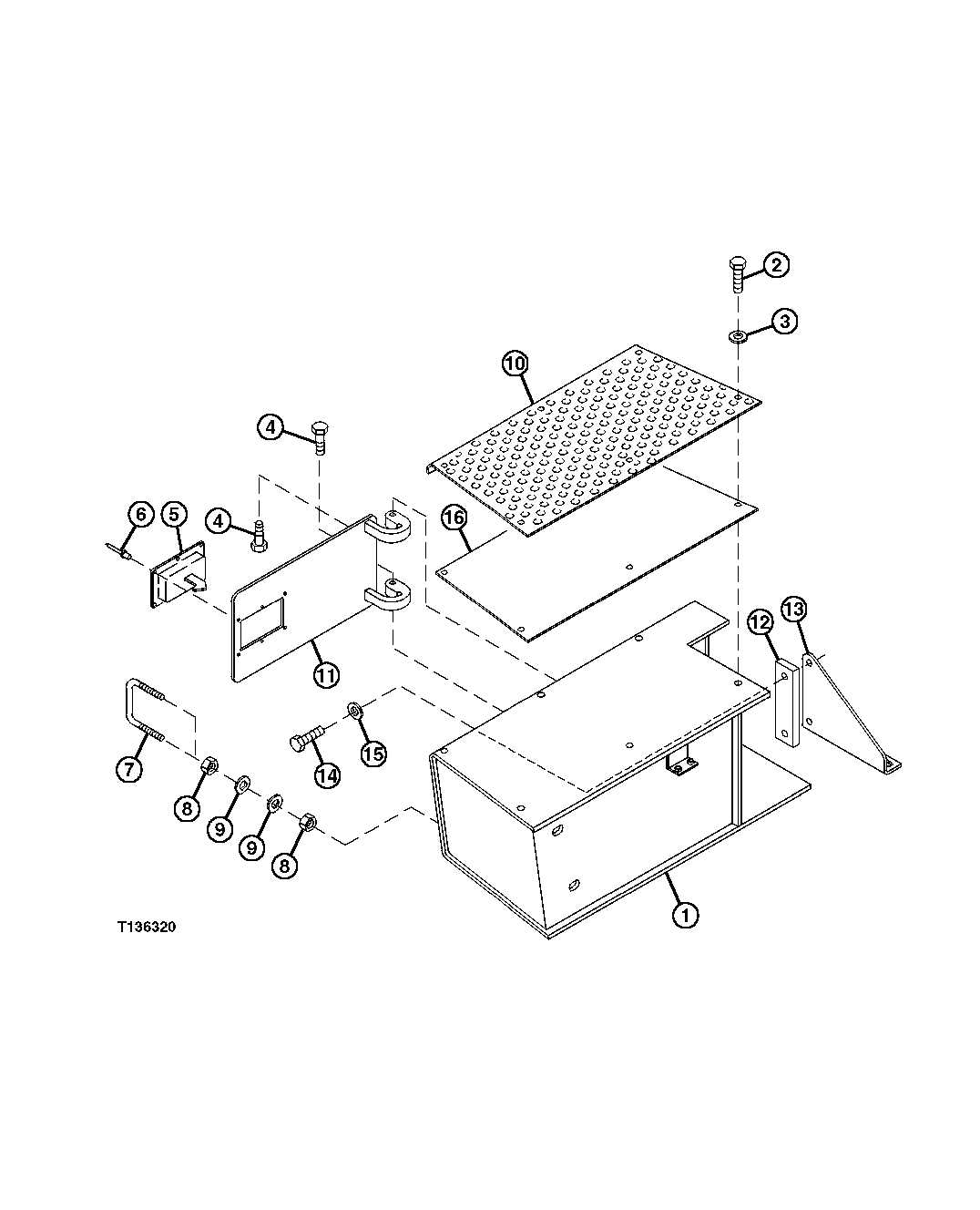Storage Compartment and Footboard Assembly (Right)