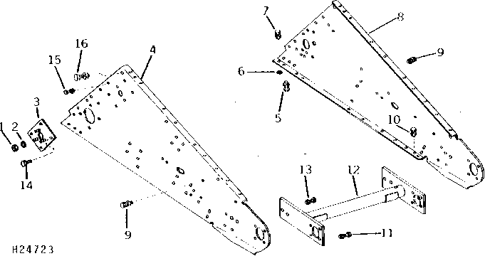 FEEDER HOUSE SIDE SHEETS AND FRAME (1501 - )