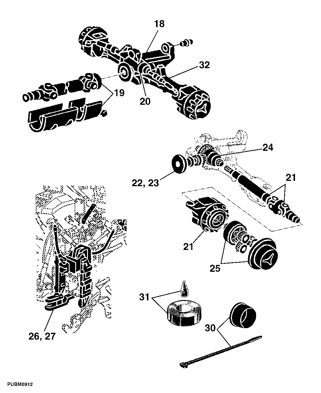 80 FRAME, FRONT AXLES, SHEETS, MISCELLANEOUS