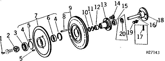 Upper Countershaft And Sheaves For Platform And Feeder House Variable Belt Drive