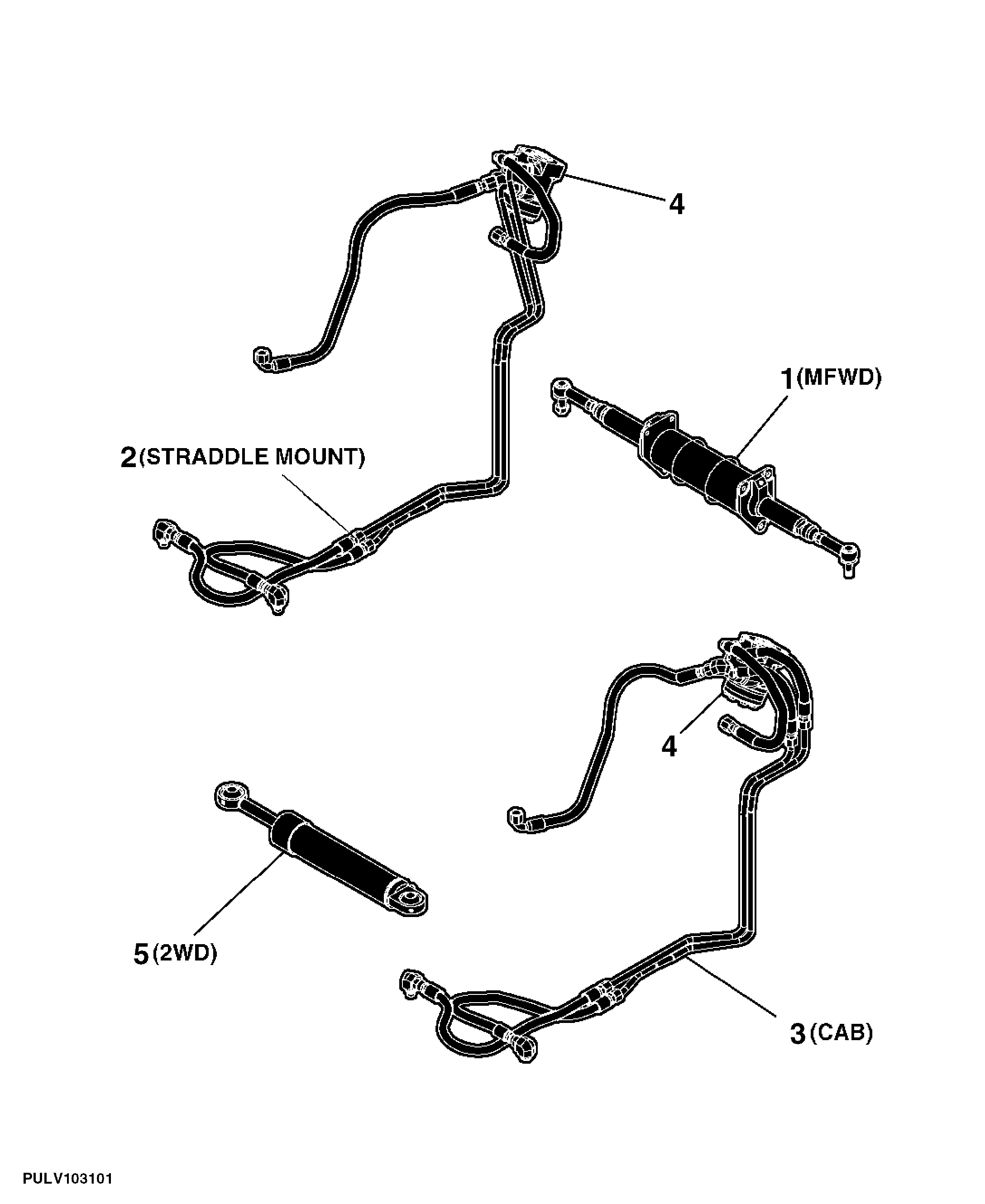 600 STEERING LINES