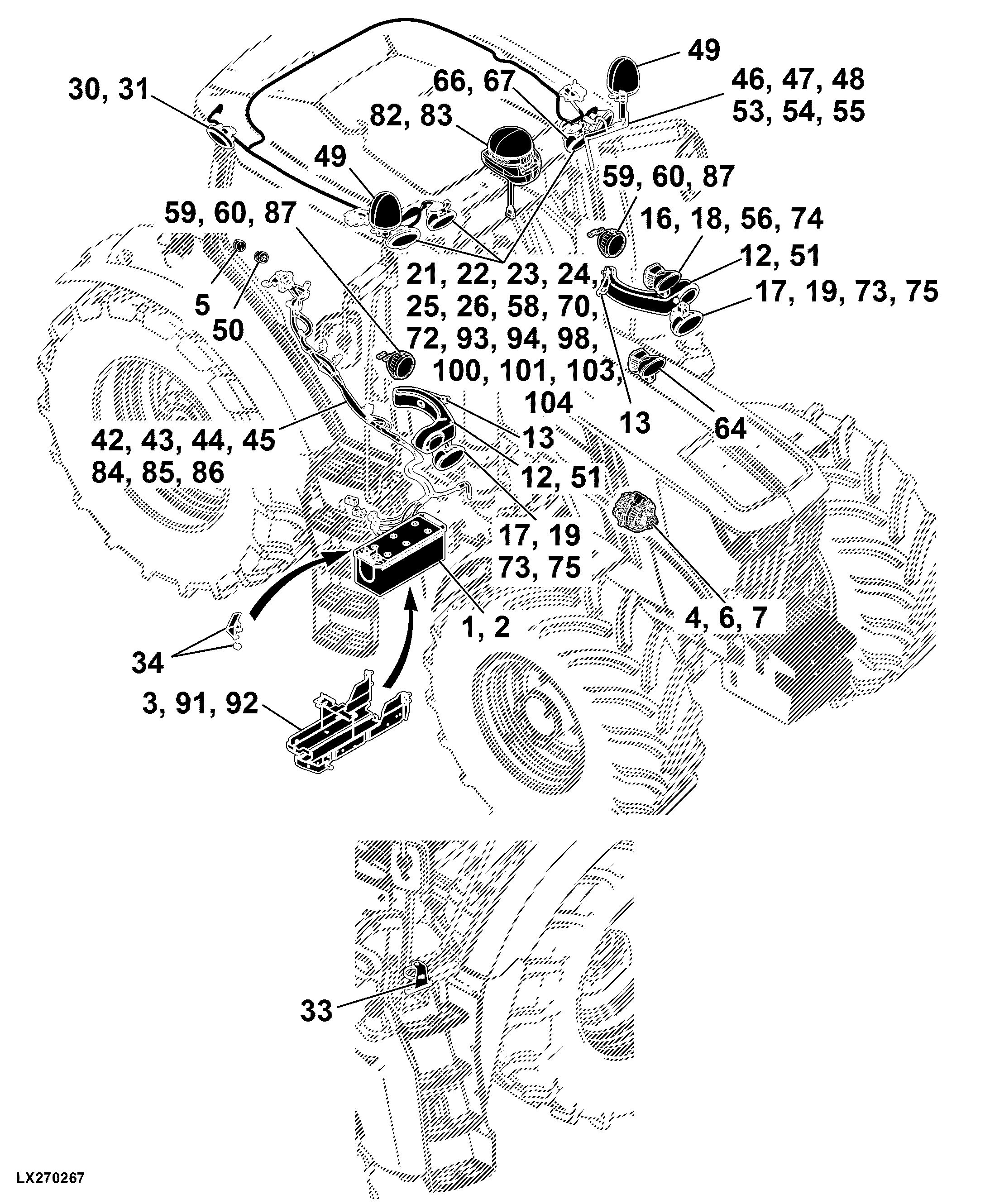 41 Electrical Components, Basic Equipment W/O Wiring Harnesses
