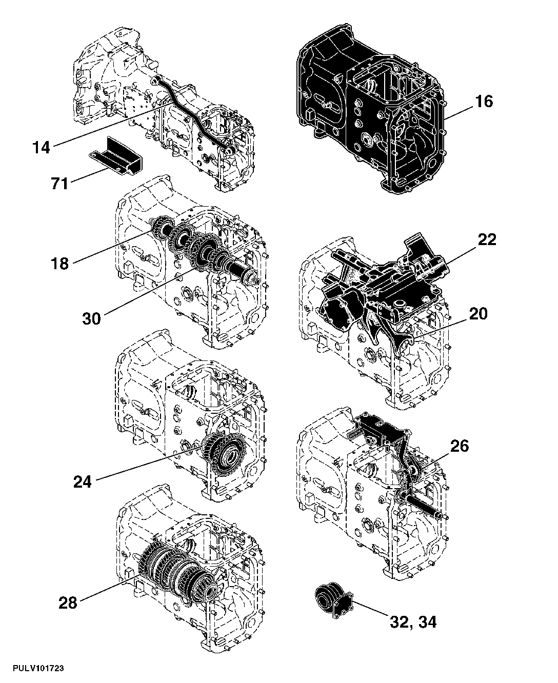 510 Powerreverser Transmission With Electro-Hydraulic (EH) Hi/Low Tractor