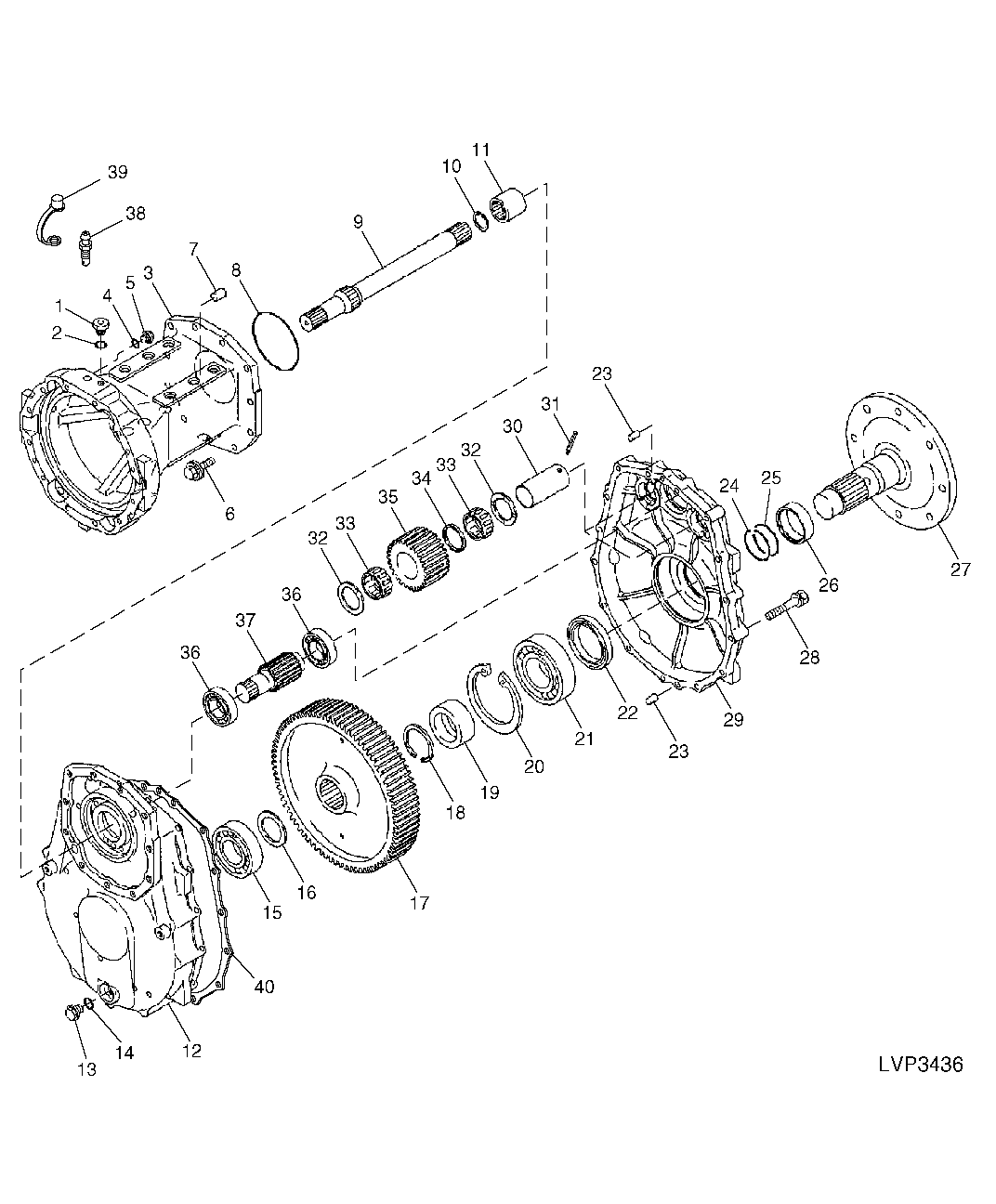 REAR AXLE RIGHT-HAND ASSEMBLY (WITH HI-CROP OPTION)