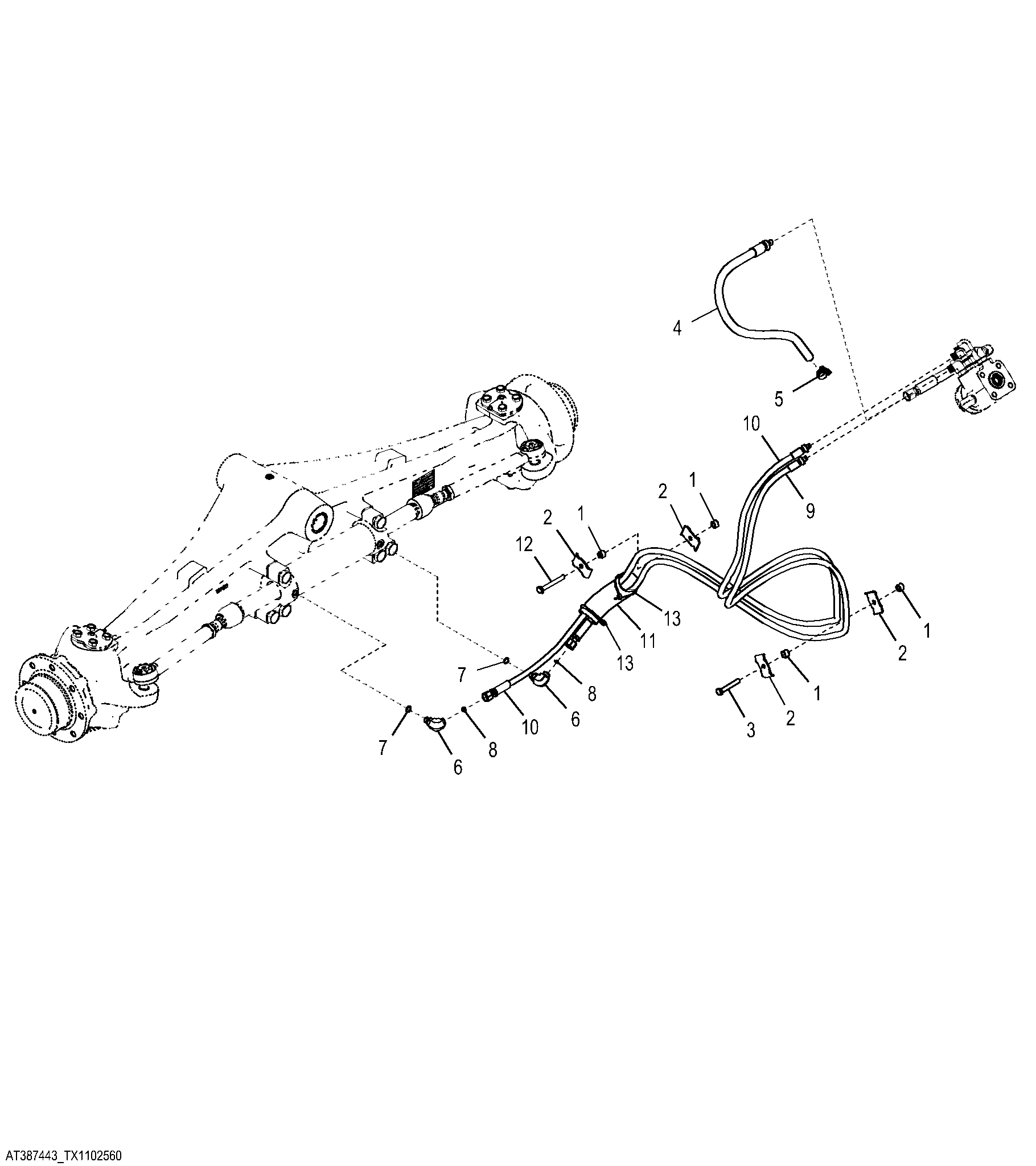 Steering Hydraulics (Without Mechanical Front Wheel Drive)