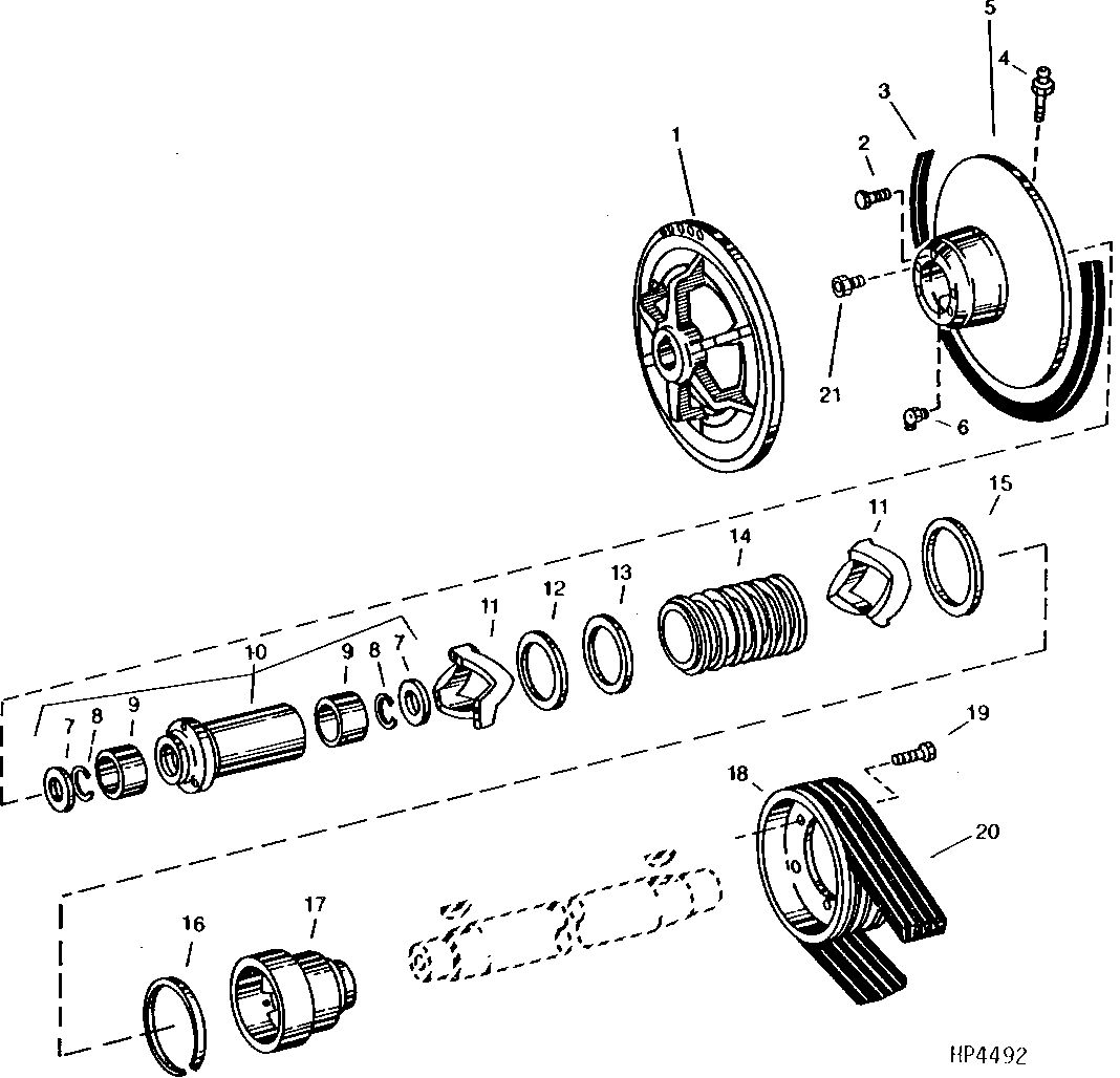 Dual - Range Cylinder Drive Intermediate Sheave