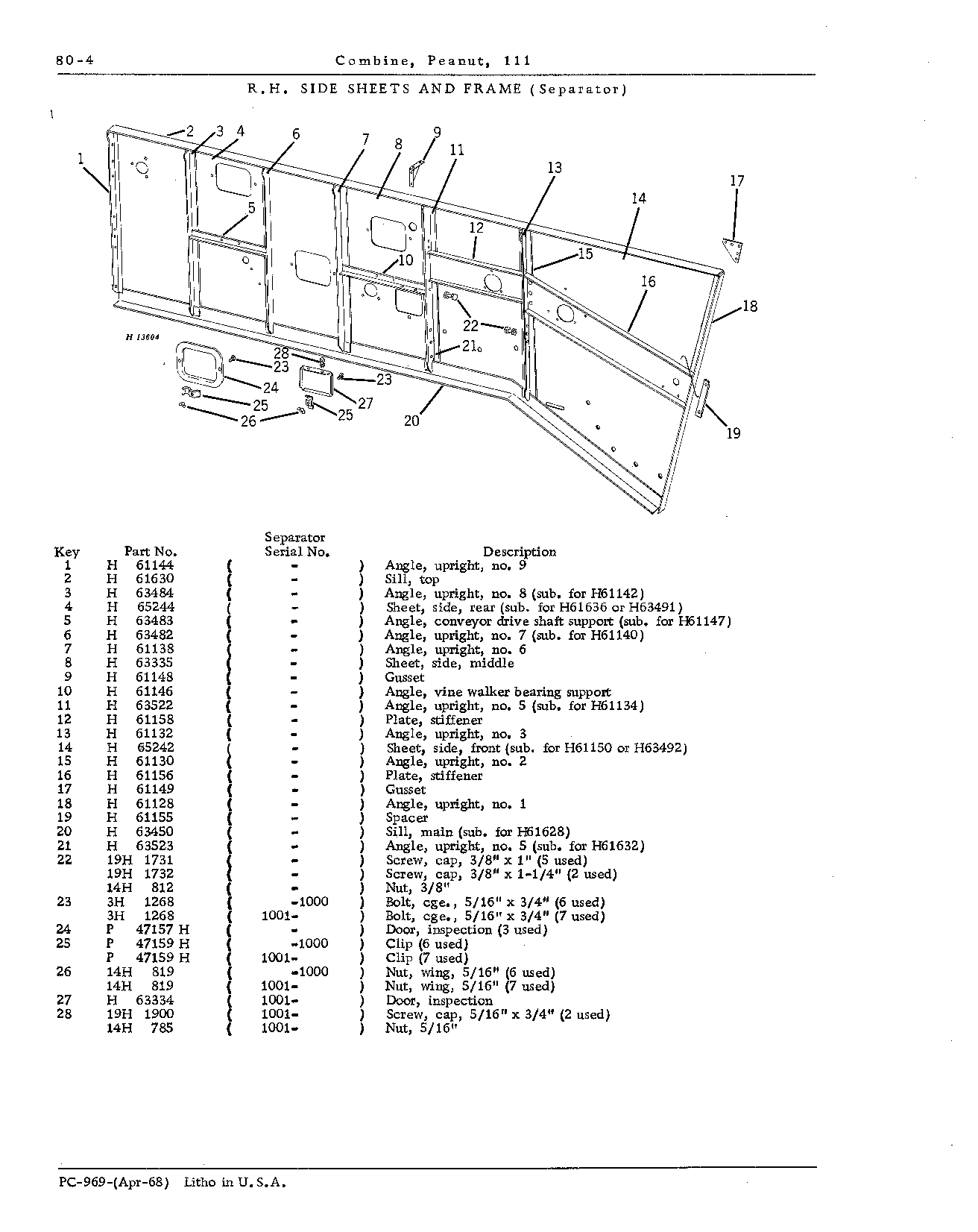 Frame: Separator R.H.