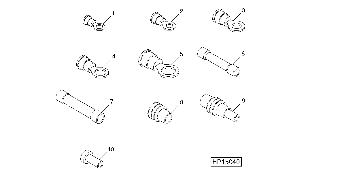 ELECTRICAL CONNECTOR SERVICE KIT (CONTENTS OF BOX 5) RING TERMINALS AND SEALS