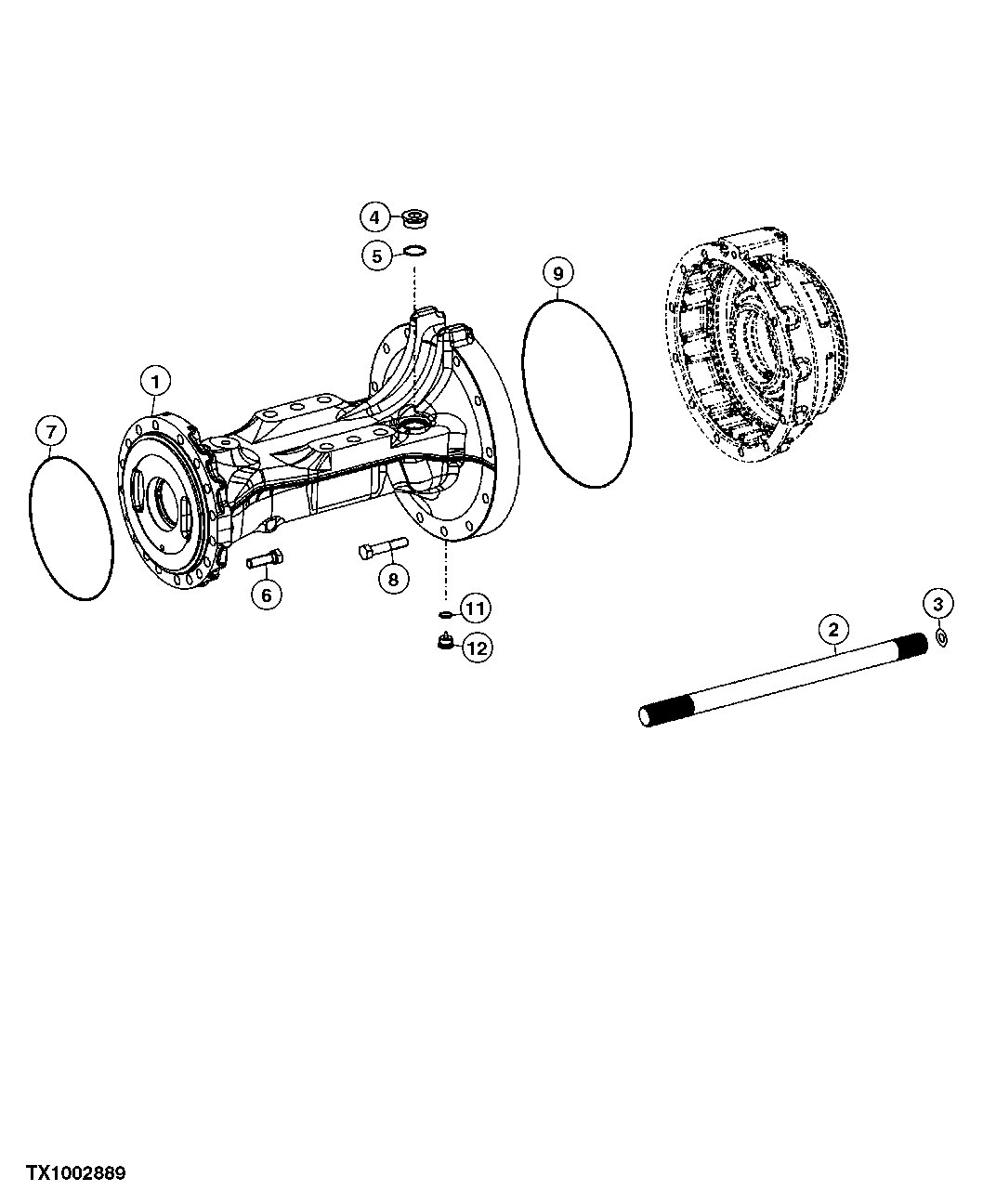 Axle Housing (Standard Differential) (604690 - )