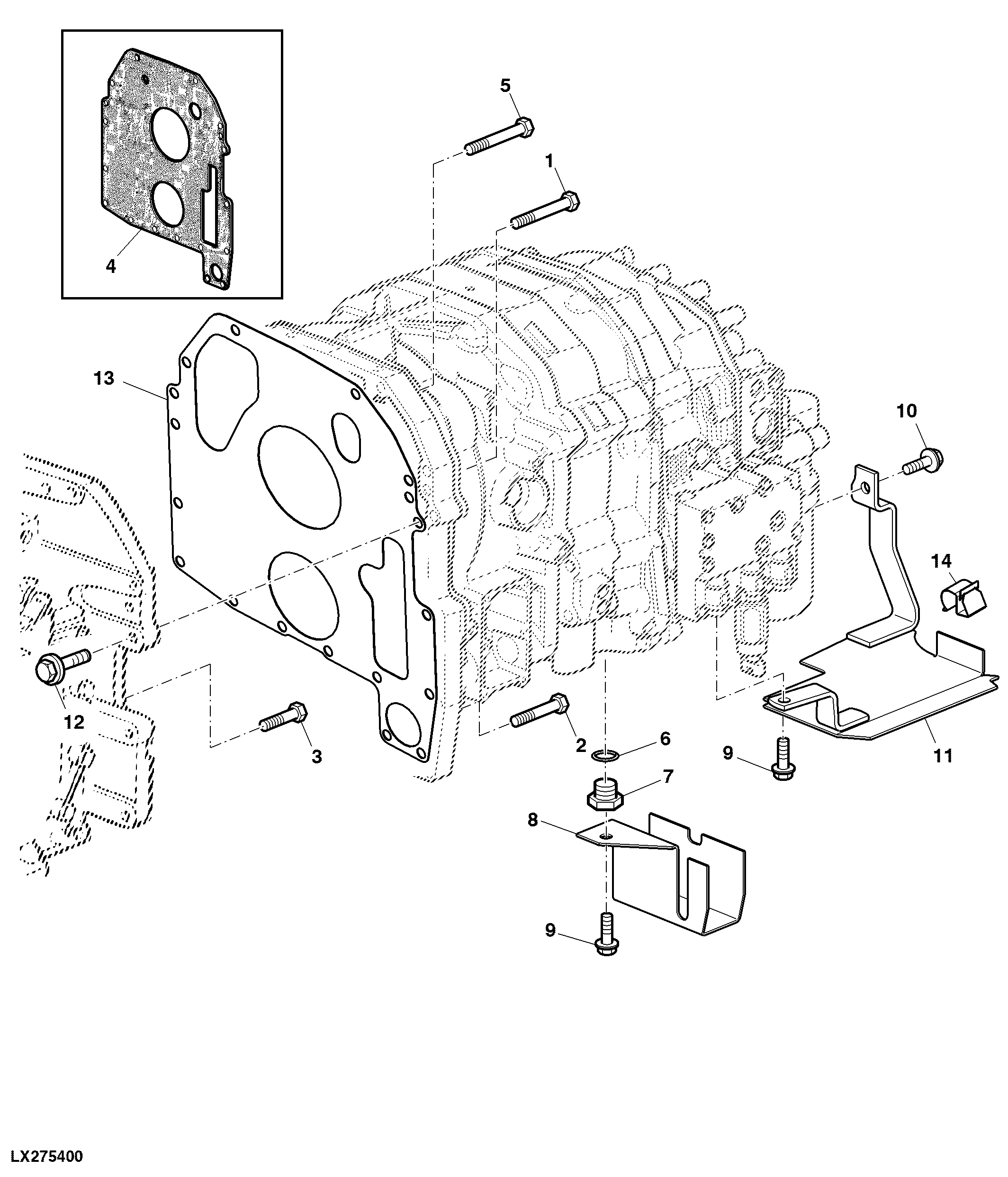MOUNTING PARTS / PROTECTION ELECTROMAGNETIC SHIFT EPQT