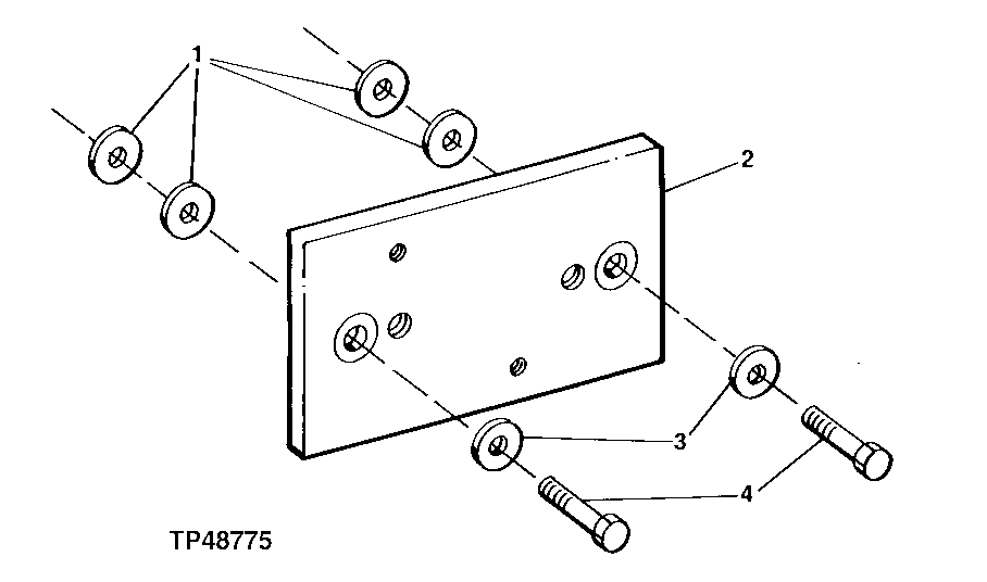 REAR MOUNTED EQUIPMENT VALVE BRACKET (549629 - )