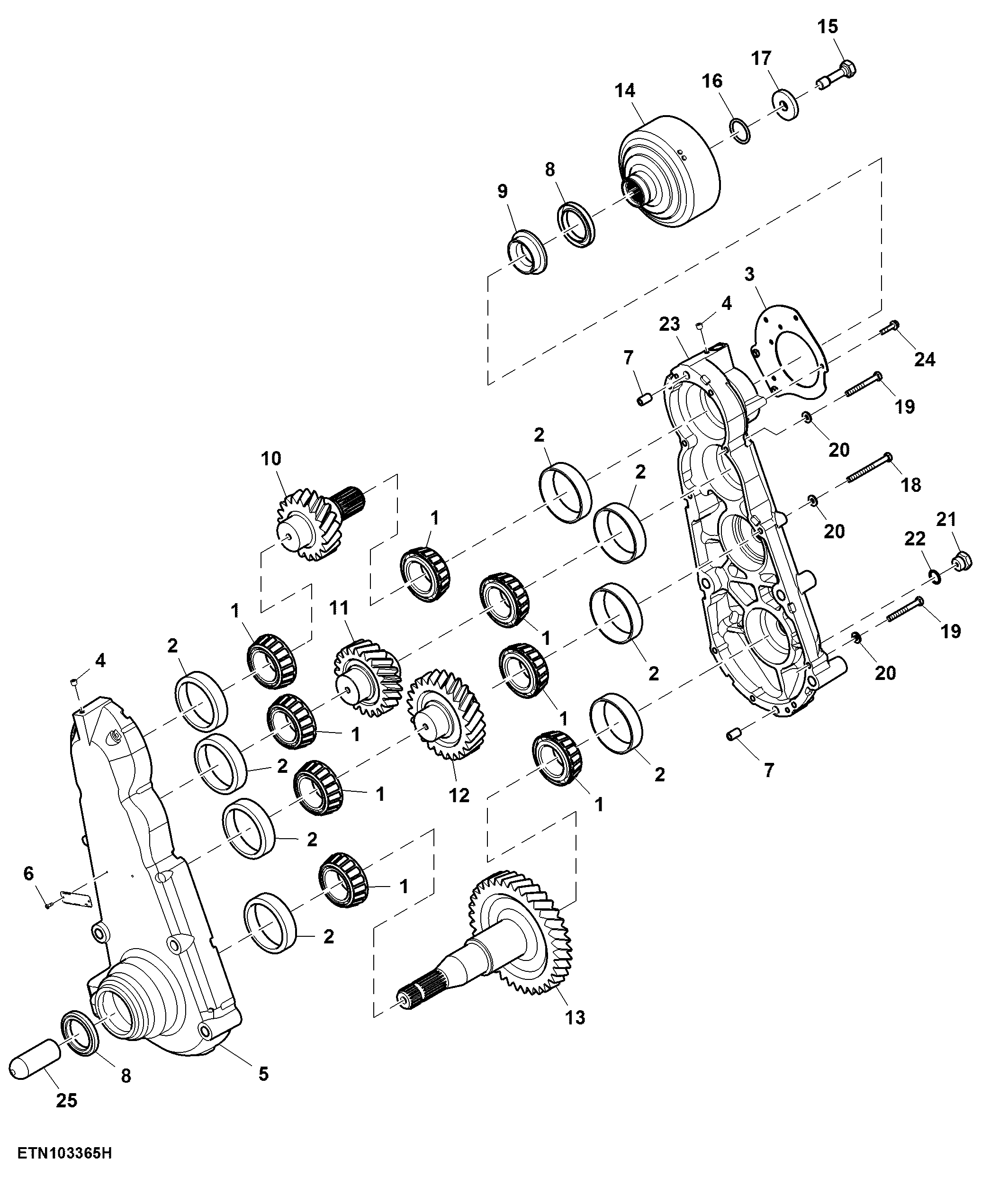 Dropbox, Power Takeoff, Double Reduction Axle (064018 - )