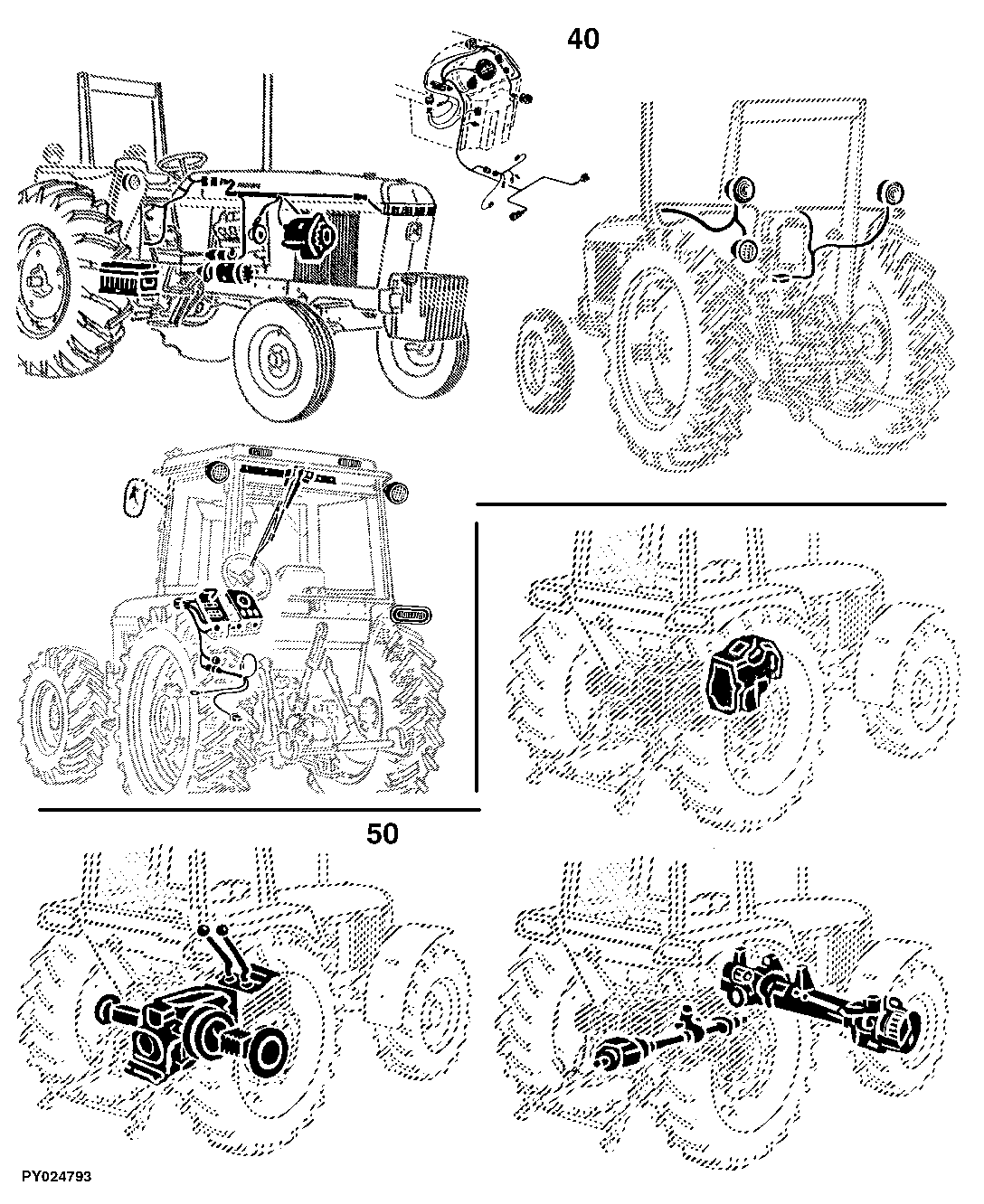 2955 Tractor (S.N. -767516) North America Edition
