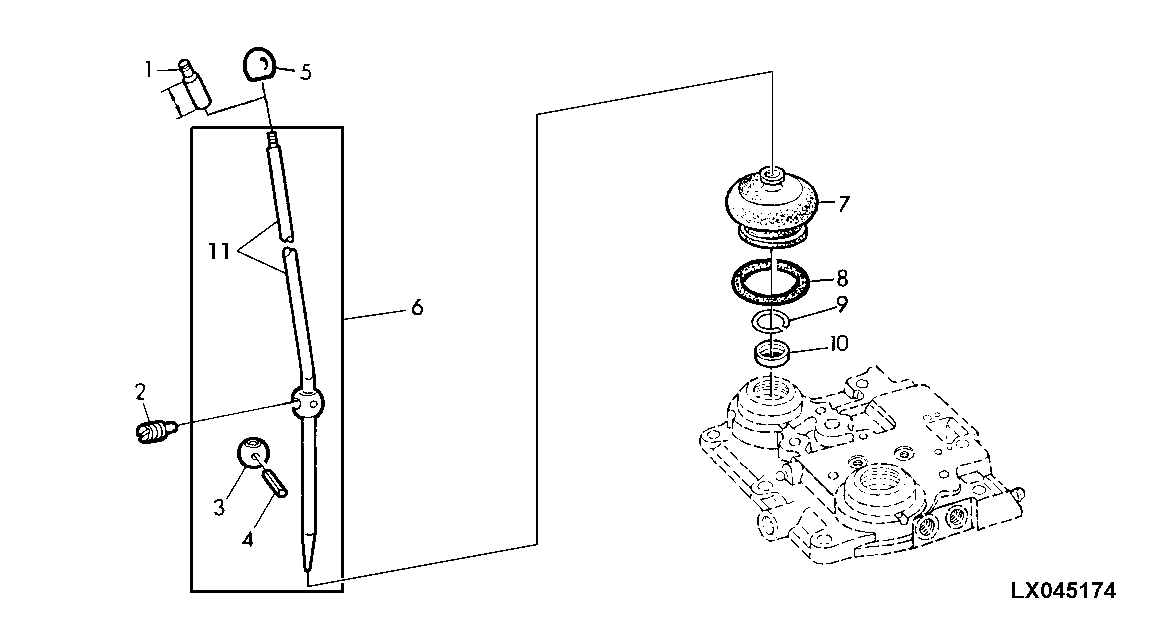 GEAR SHIFT LEVER (COLLAR SHIFT TRANSMISSION)