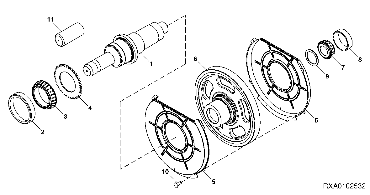 PTO OUTPUT SHAFT (1-3/4")(1 SPEED)(1000 RPM)(TYPE 3)