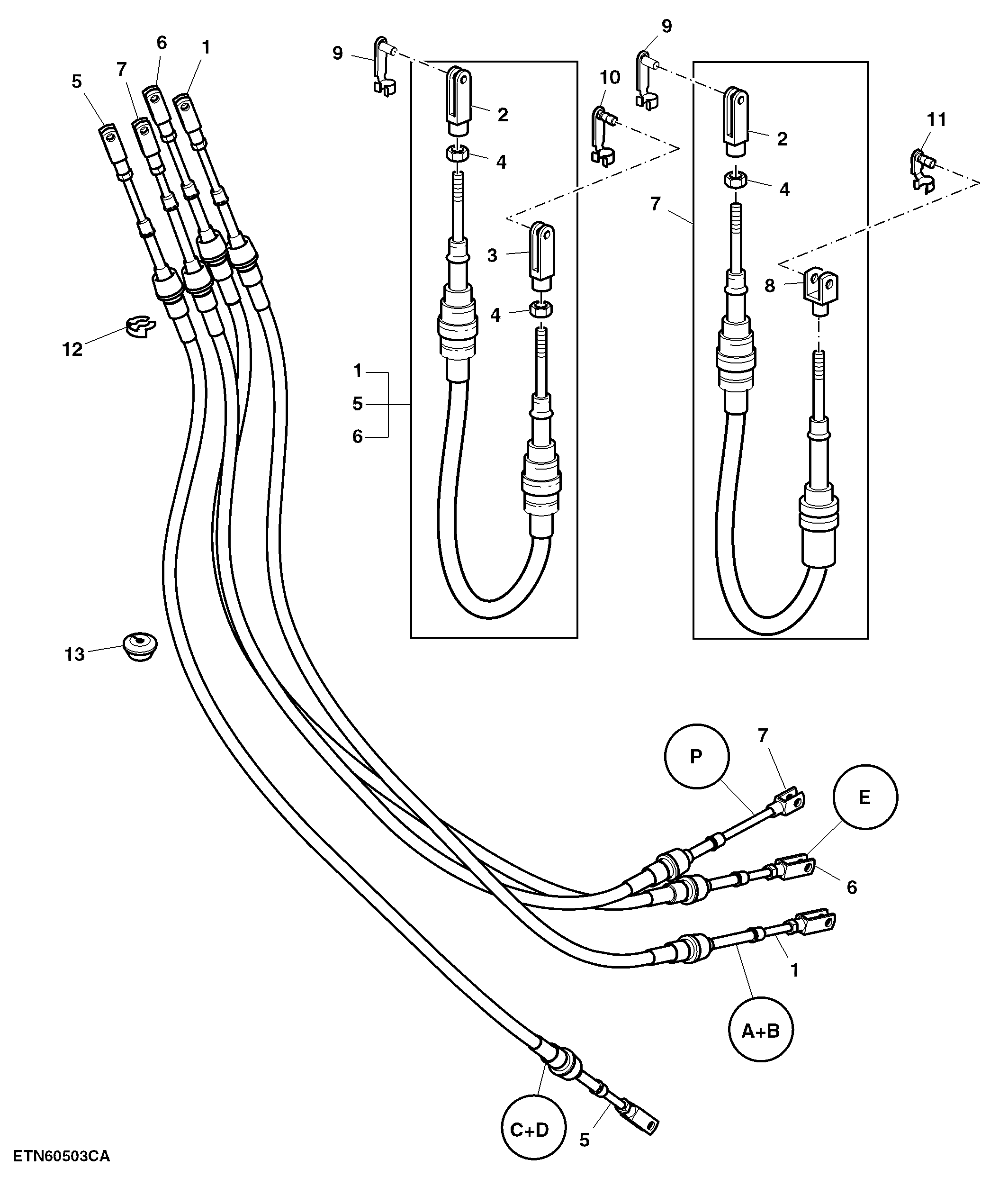 Bowden Cables, 5-Range Shift / Park Lock, PowrQuad™