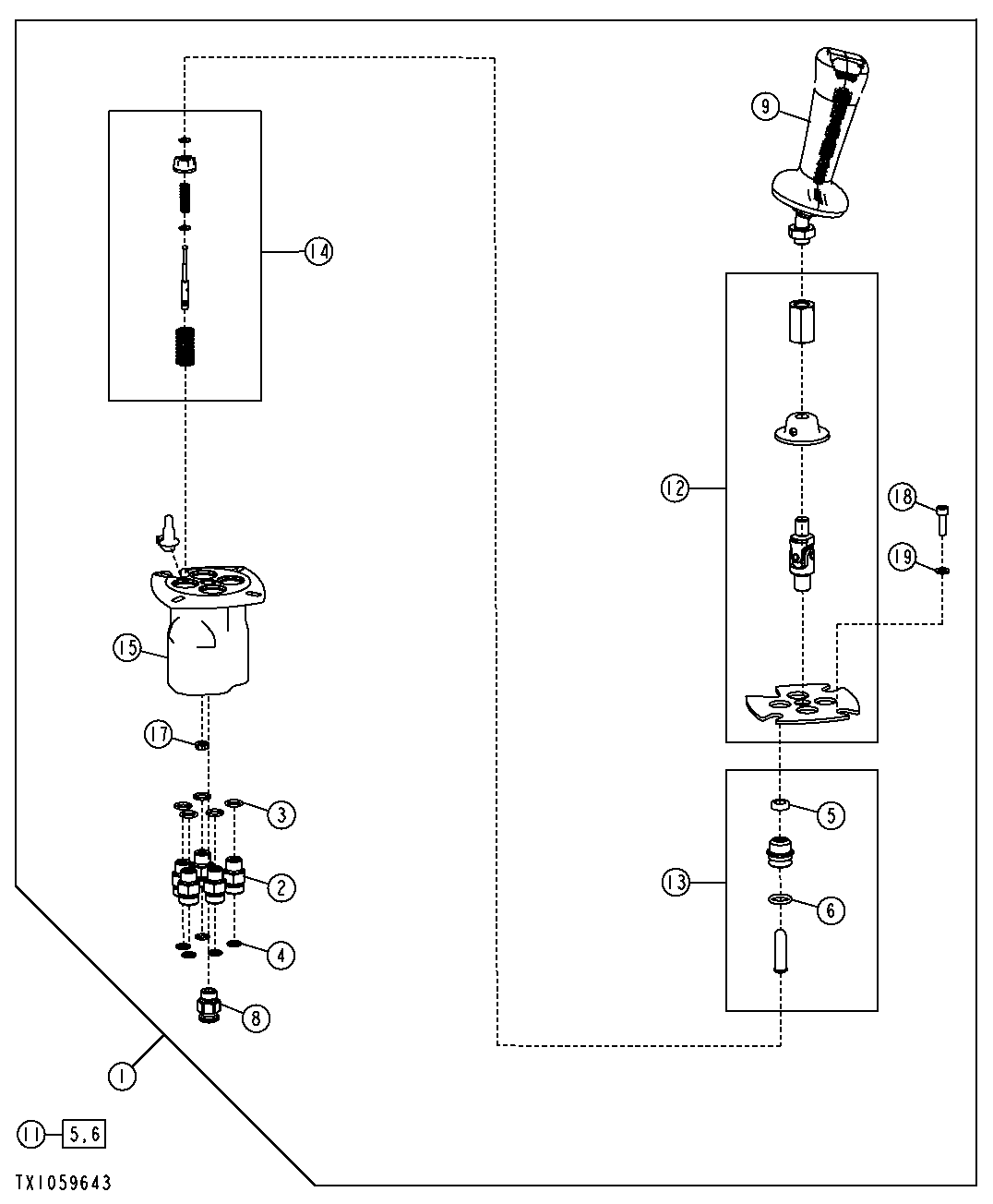 PILOT CONTROLLER VALVE (LEFT HAND) (S/N 172423- )