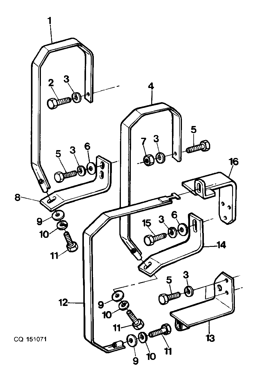 SOPORTE DEL DEPOSITO DE COMBUSTIBLE - AUXILIAR