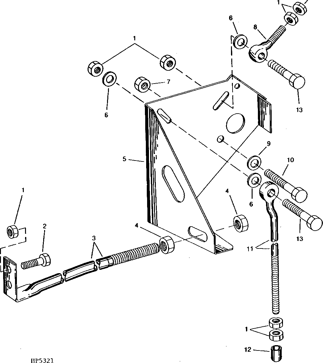 DUAL-RANGE CYLINDER DRIVE ADJUSTING BRACKET