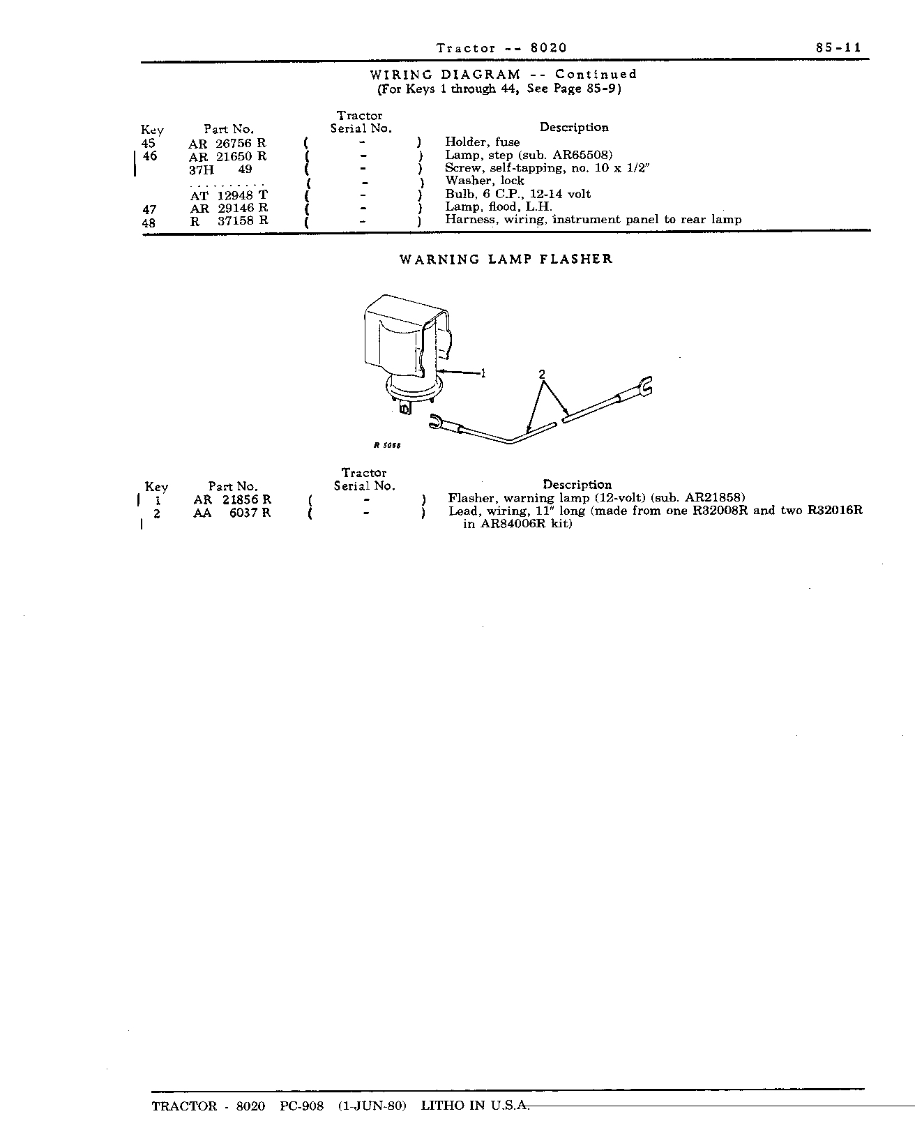 Section 85-Electrical System (Continued)