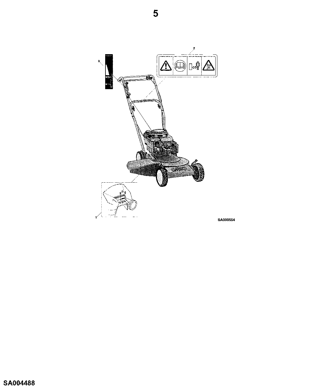 60 MULCHER 43-S4, EDP-NO.SA297, SIDE EJECTION (003277 - )