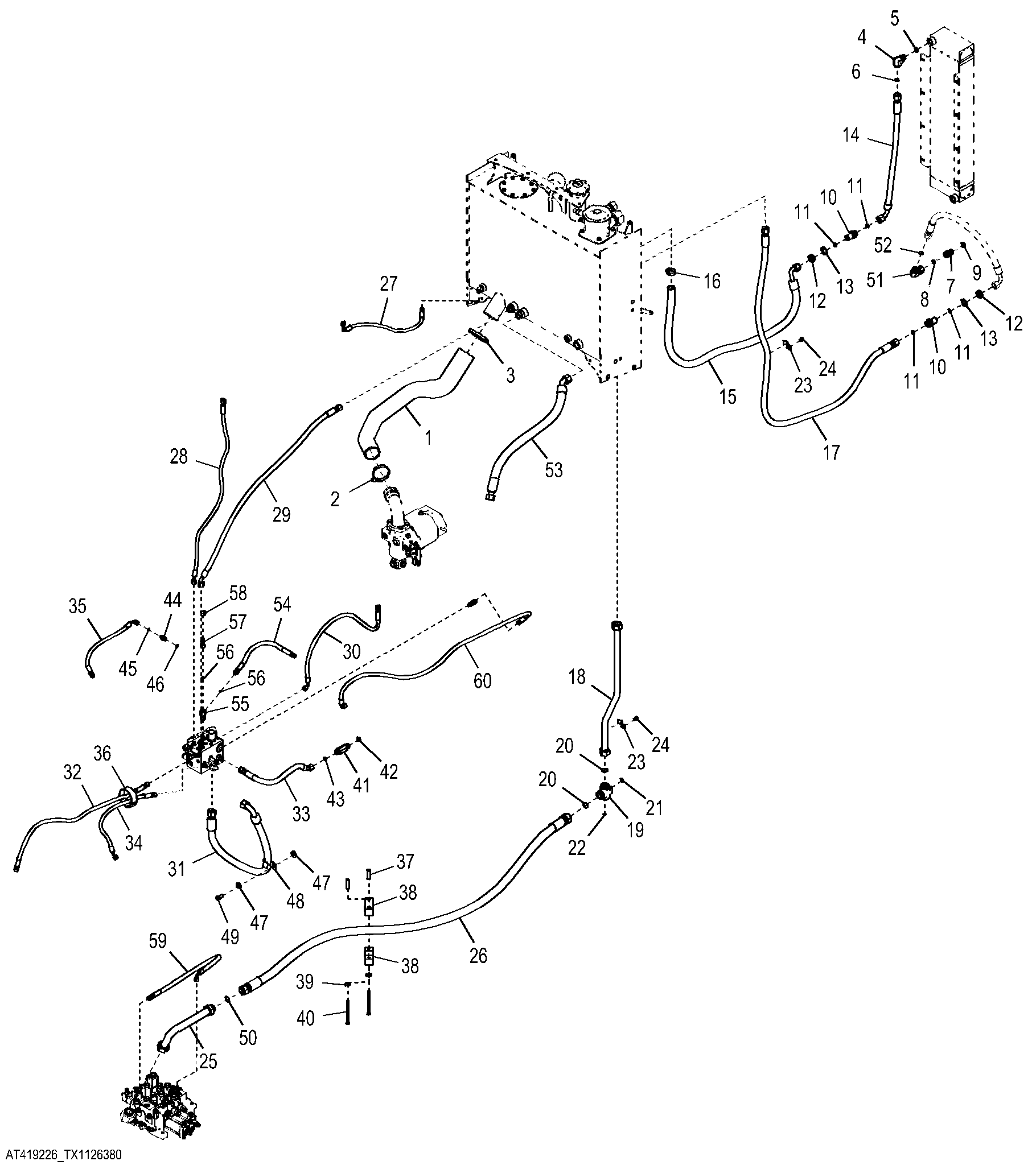 Main Hydraulic Lines (Tool Carrier) (649773 - )