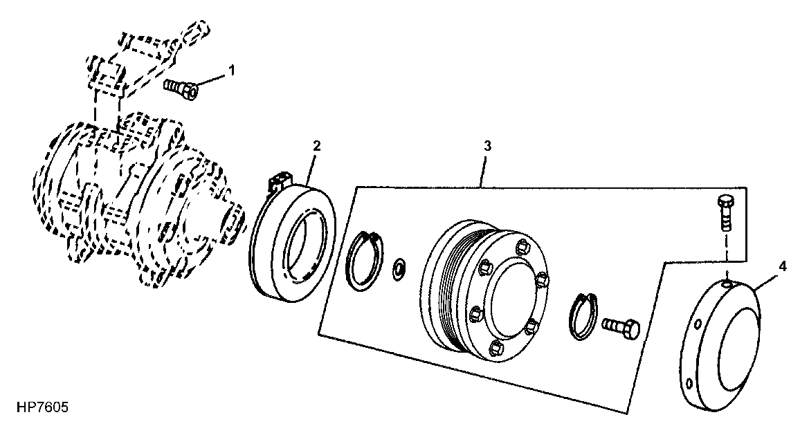 COMPRESSOR CLUTCH AND SERVICE VALVES (FOR R134A REFRIGERANT)