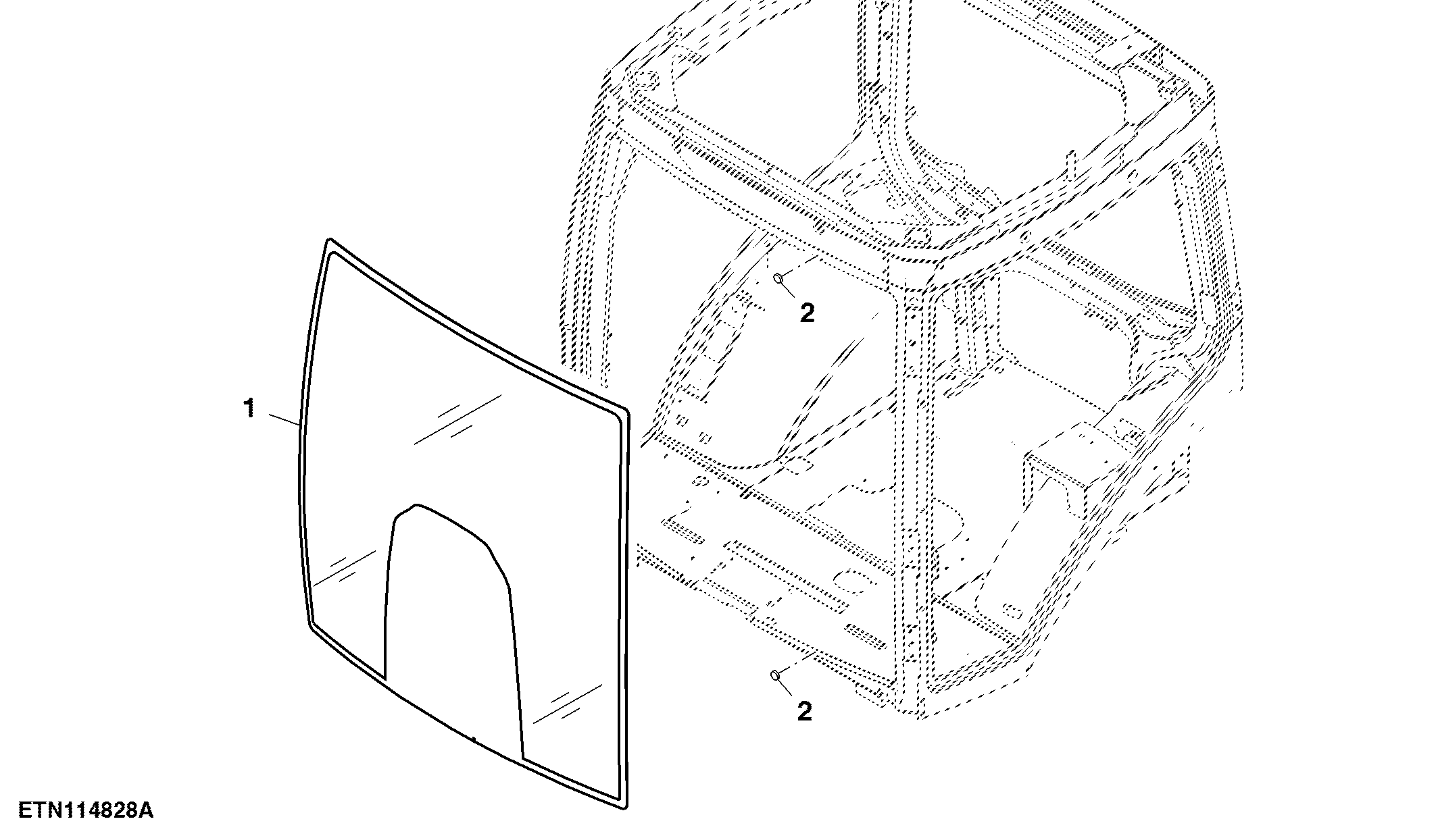 Front Windshield, Zone Tempered