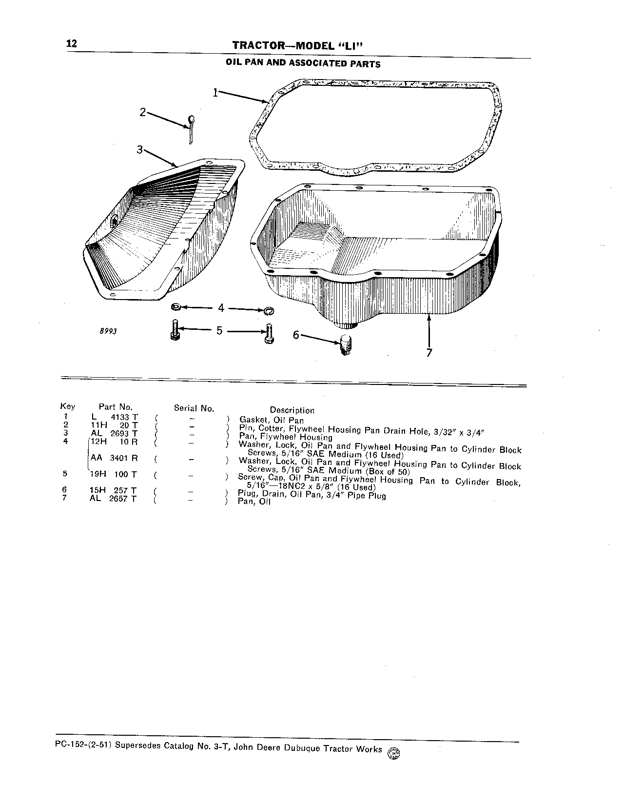 Oil Pan and Associated Parts