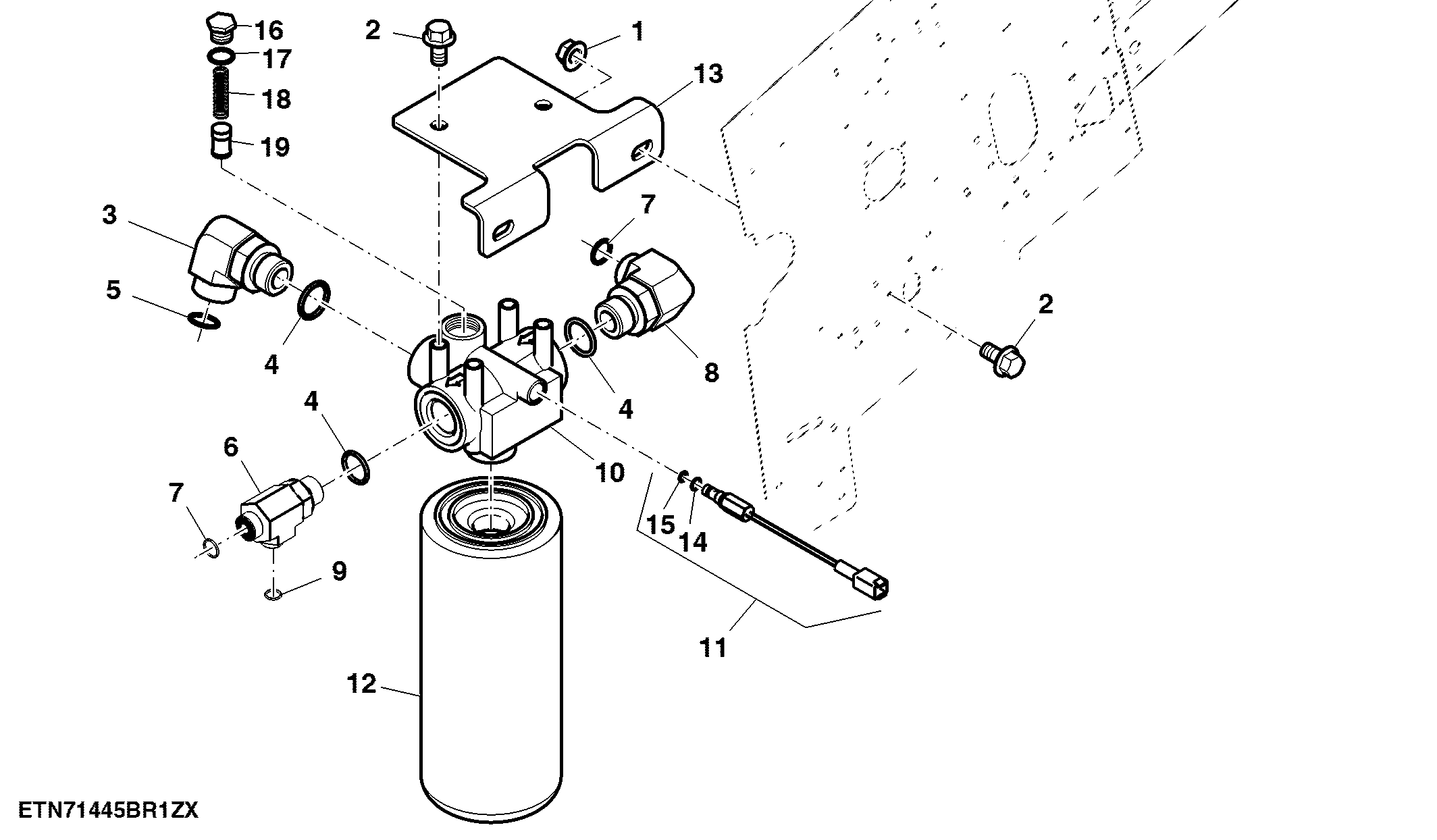 Main Engine Gearcase Lube Plumbing Filter - ProDrive™