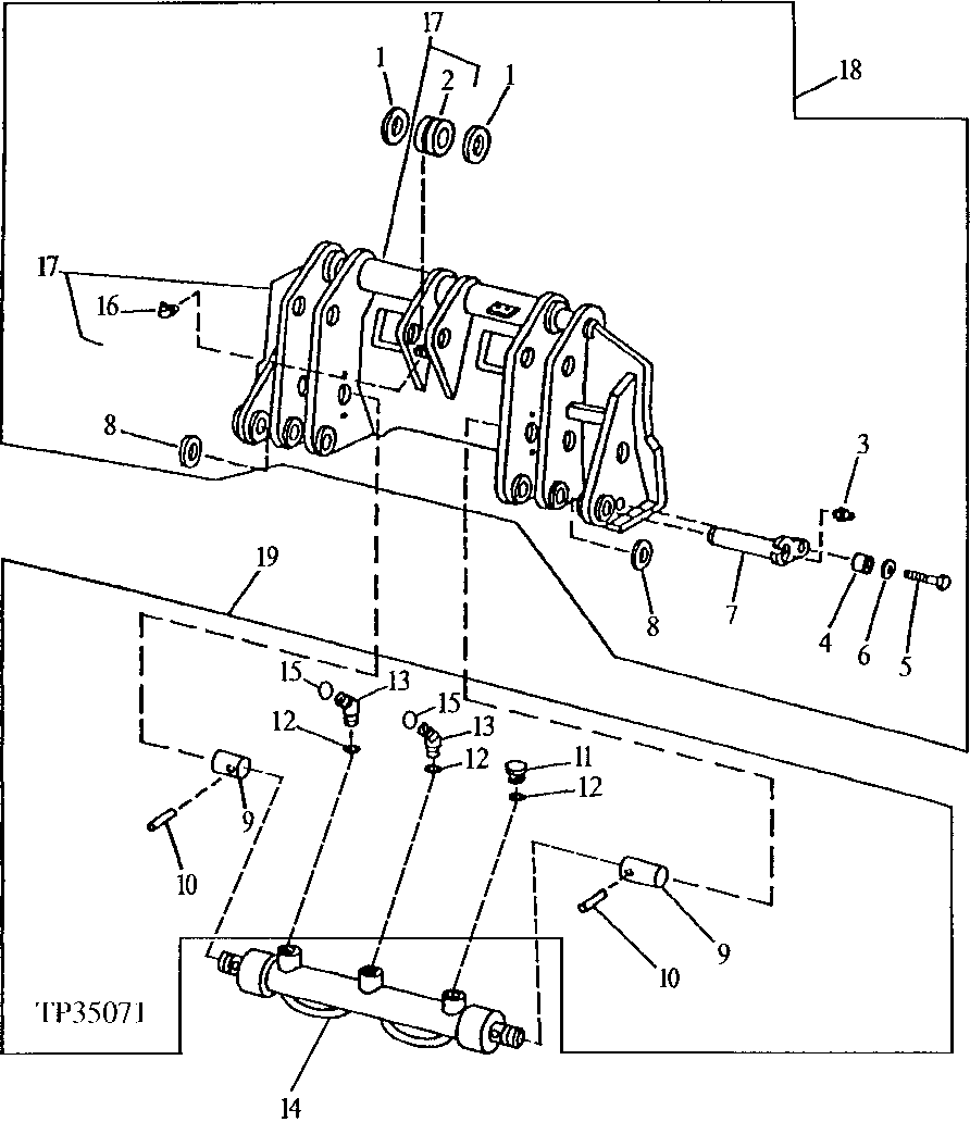 Attachment Coupler Hydraulics, For Use With Tool Carrier or Log Loader